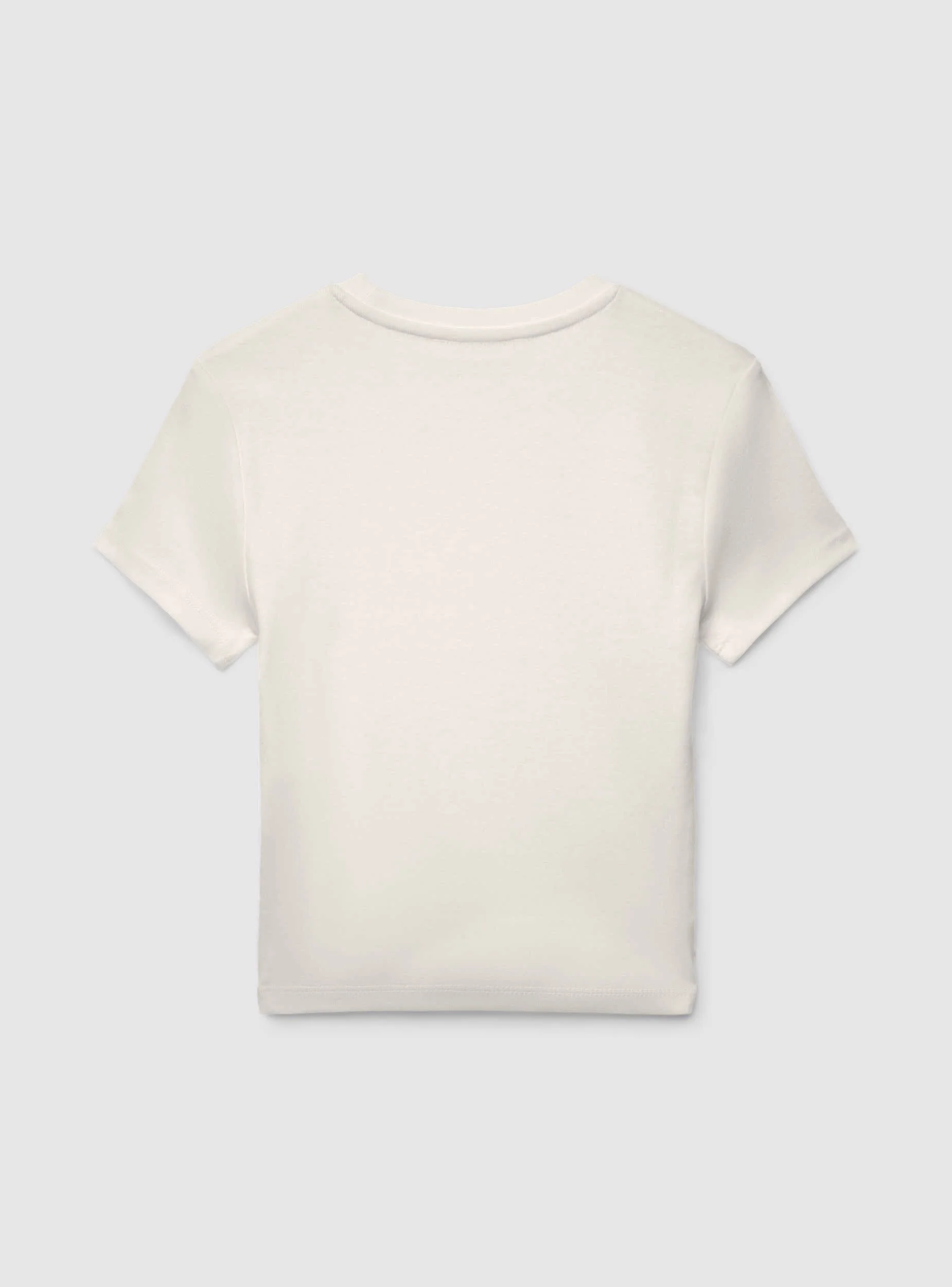 T-shirt crop a tinta unita - Image 7
