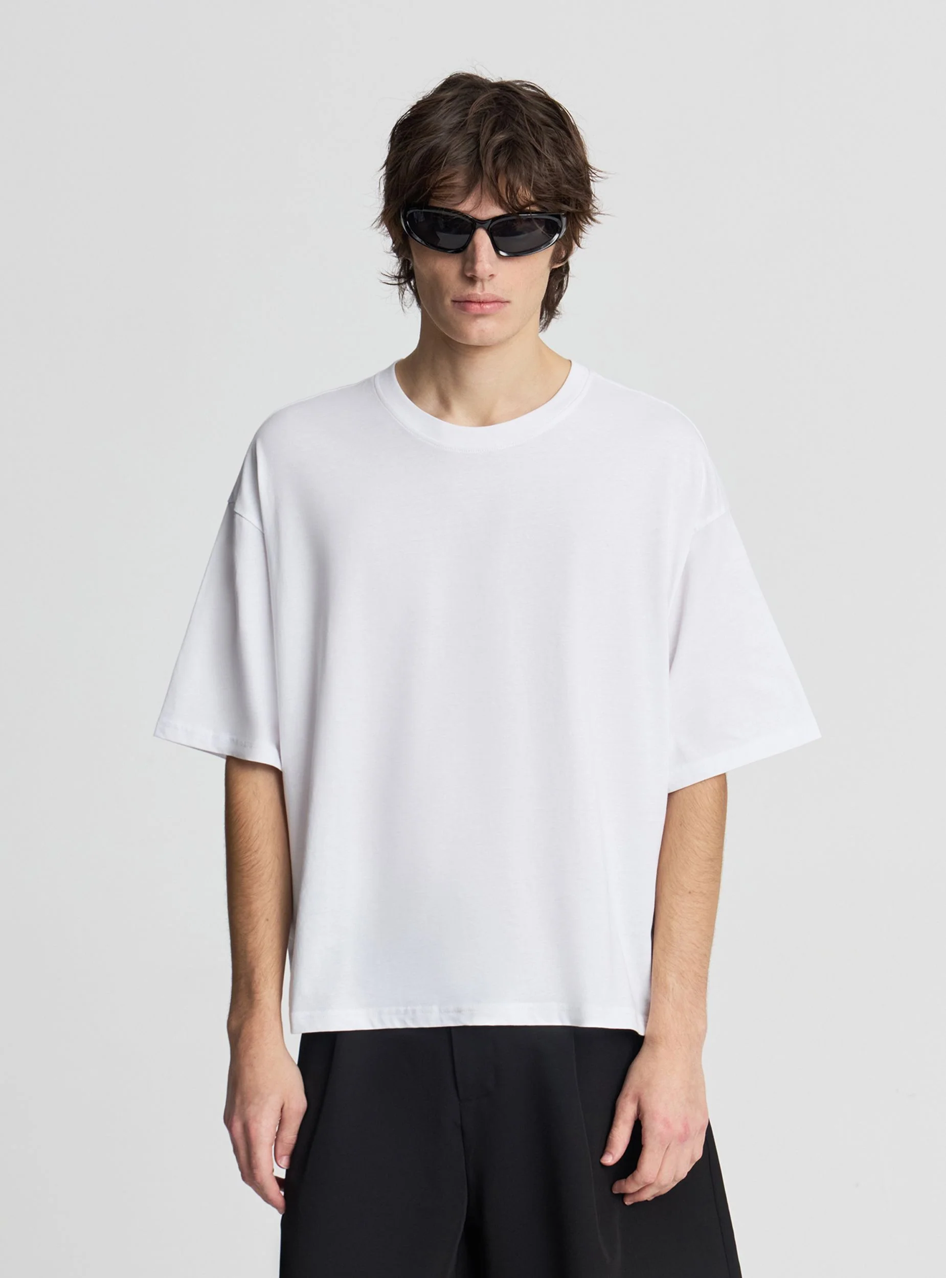 T-shirt crop a tinta unita - Image 2