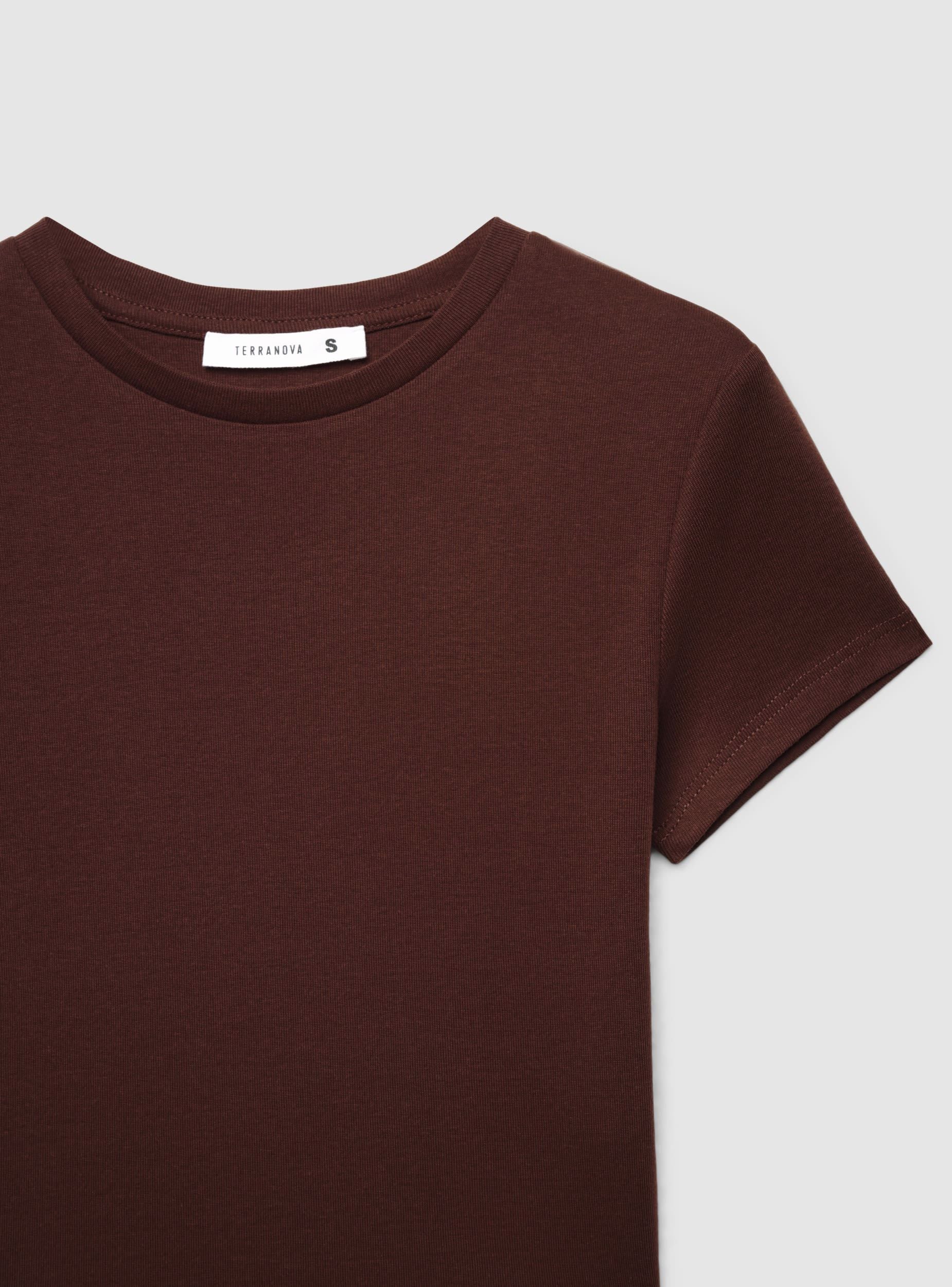T-shirt crop a tinta unita - Image 7