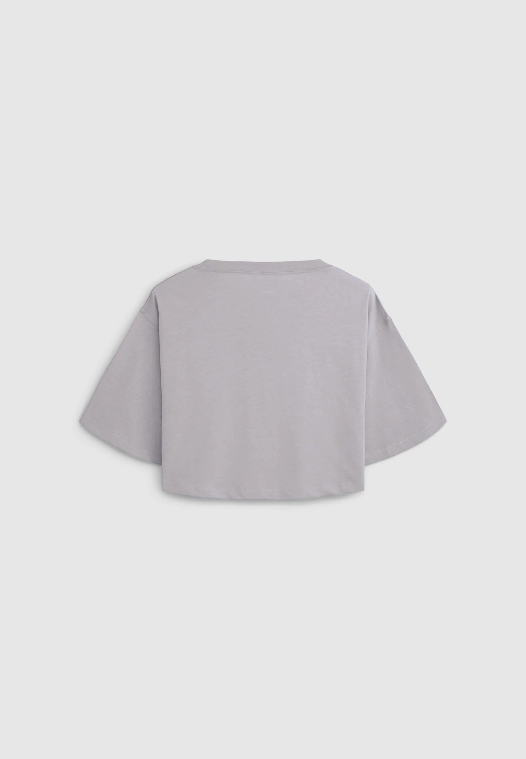 T-shirt crop a tinta unita - Image 6