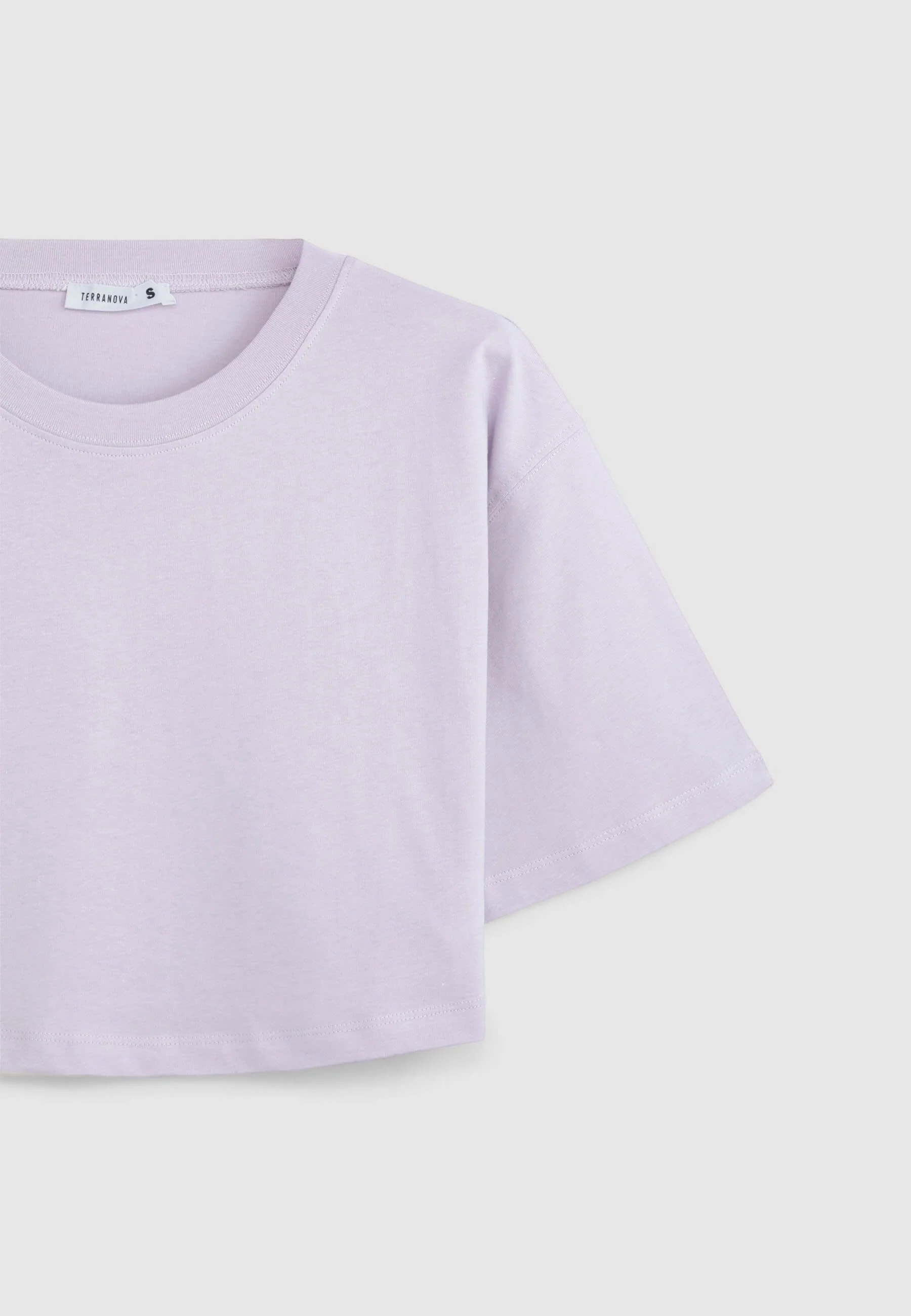 T-shirt crop a tinta unita - Image 5