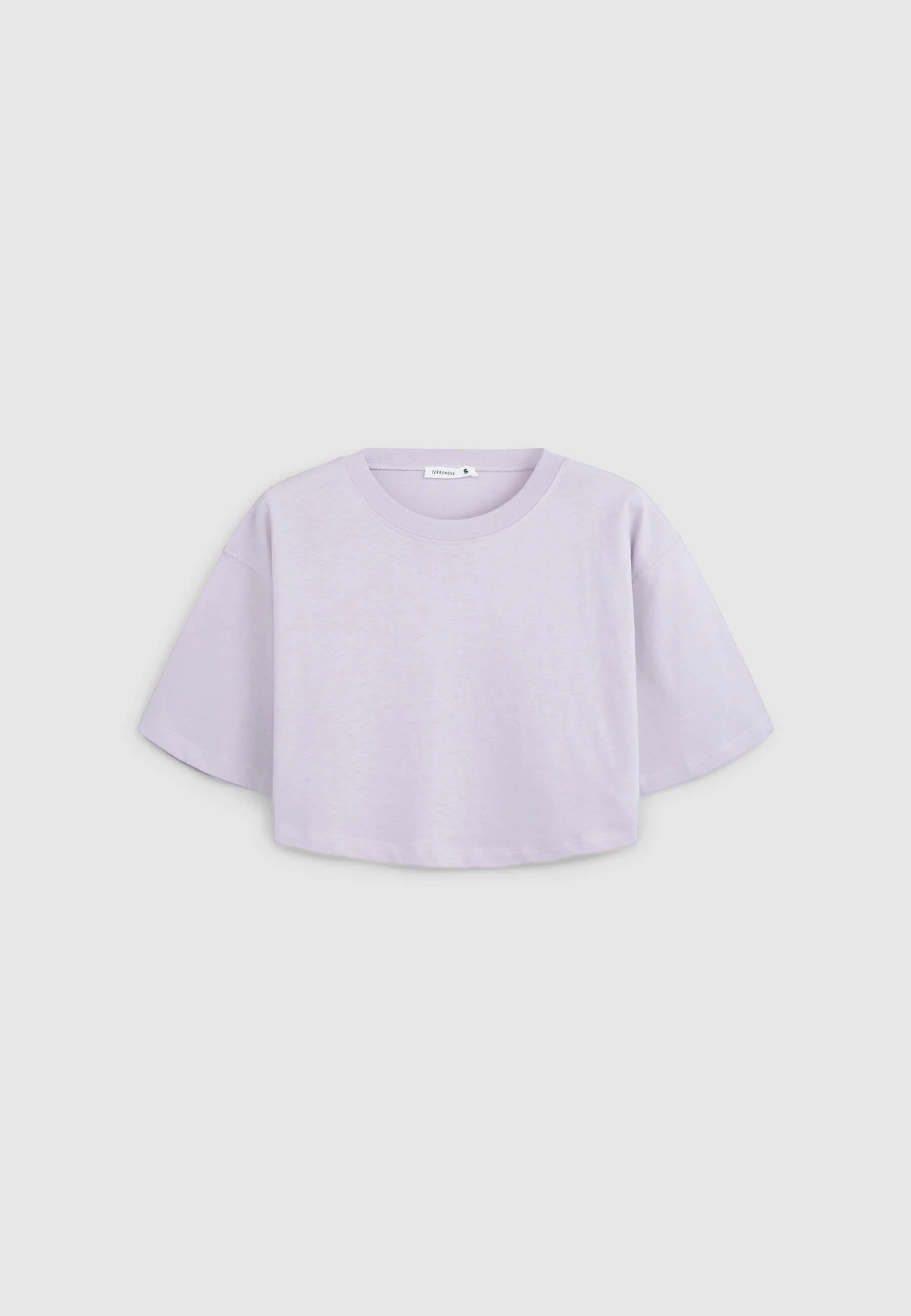 T-shirt crop a tinta unita - Image 6
