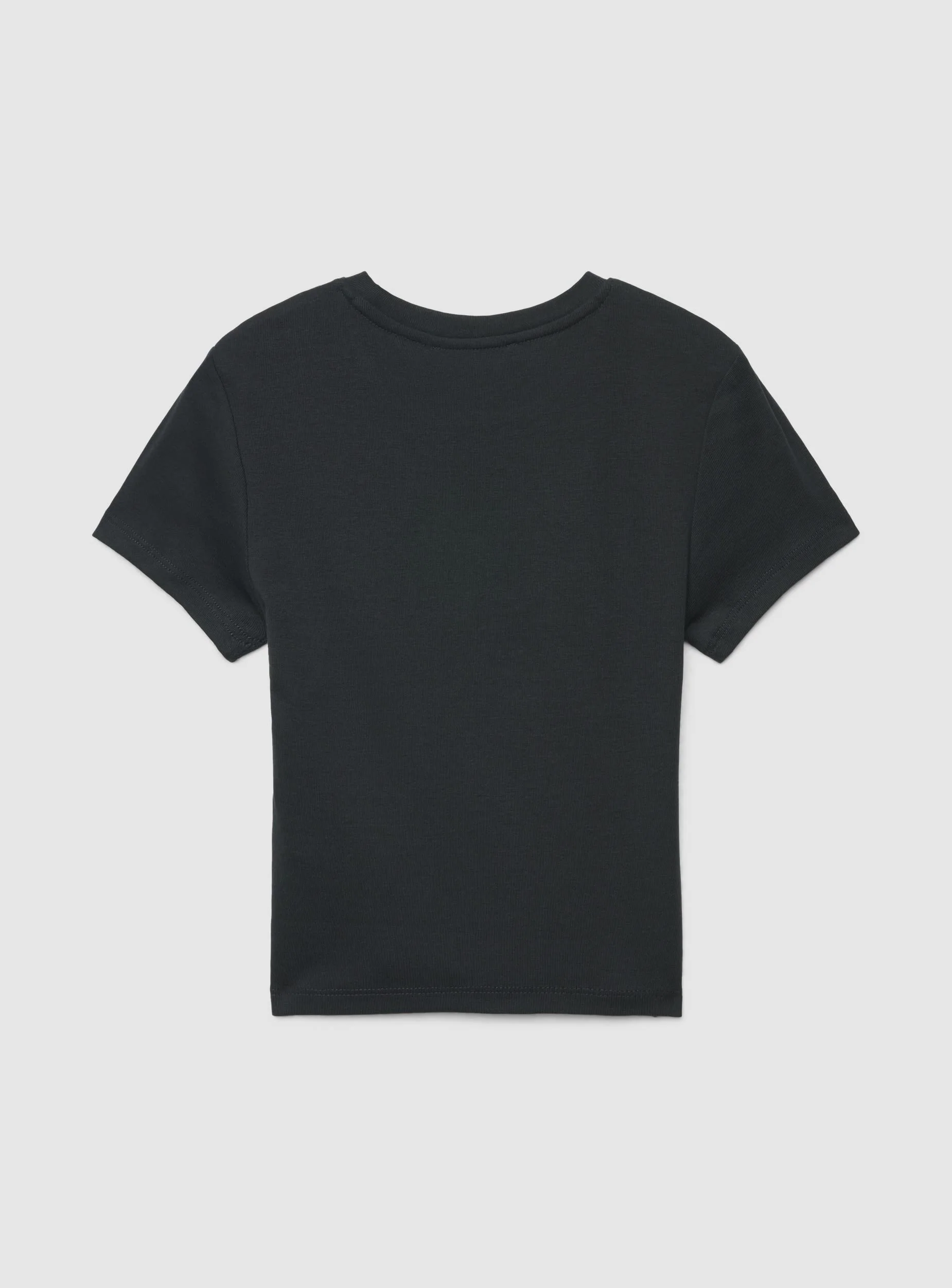 T-shirt crop a tinta unita - Image 6