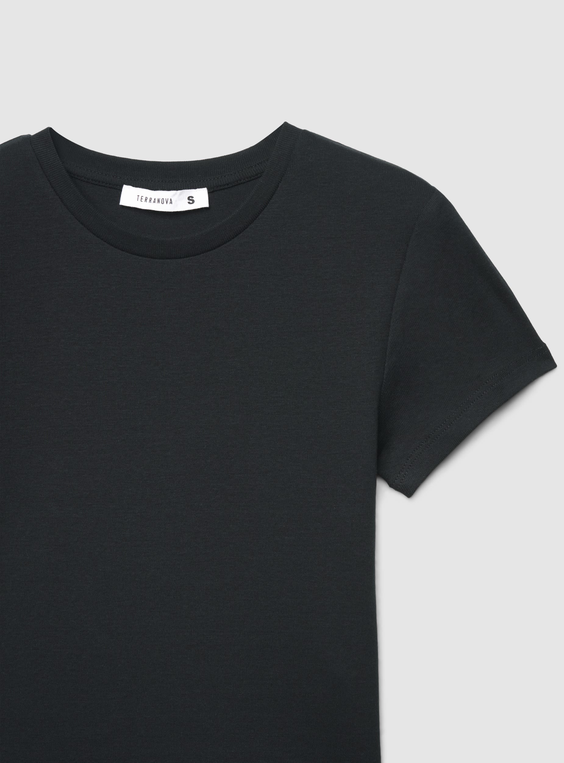 T-shirt crop a tinta unita - Image 7
