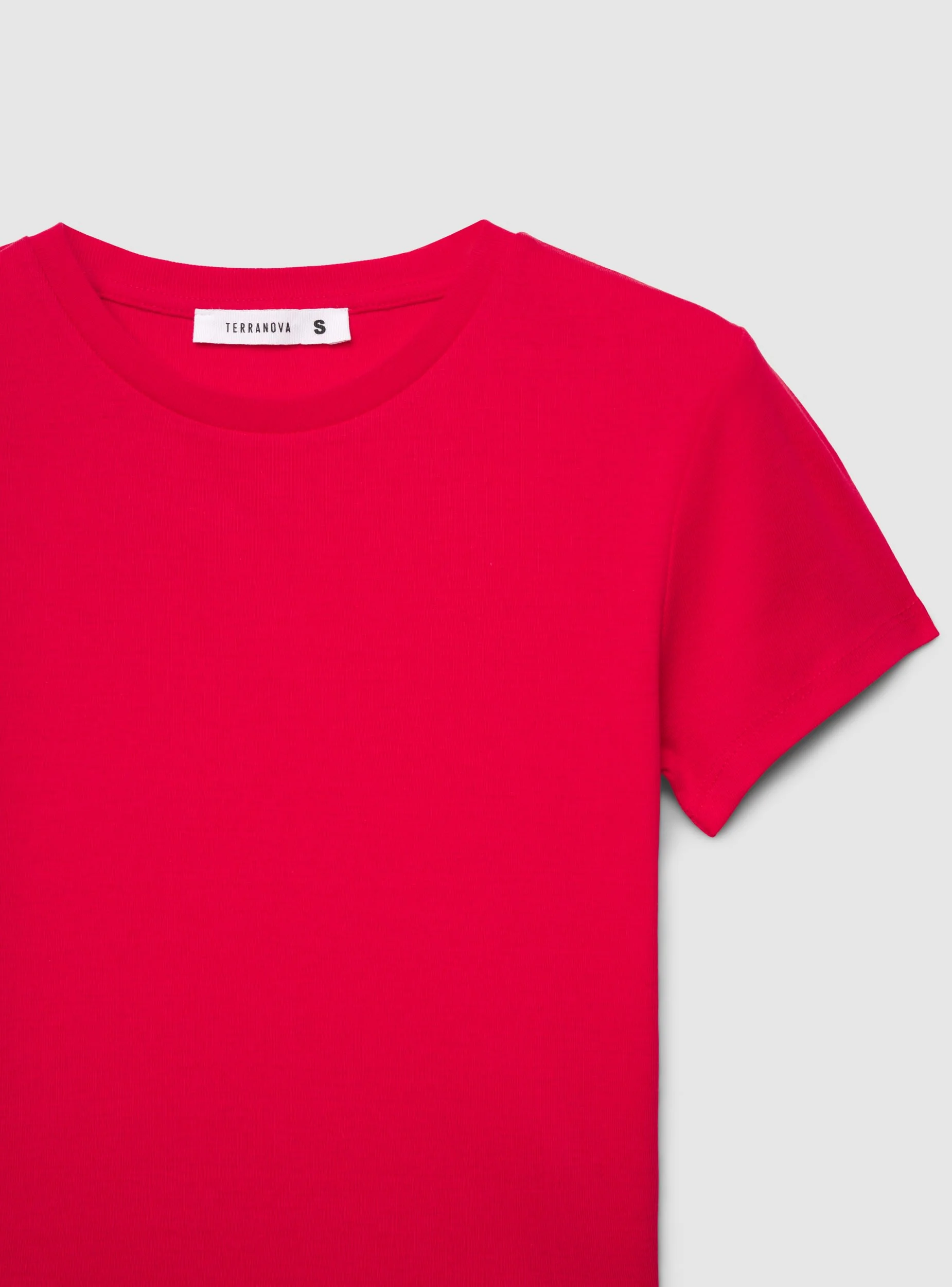 T-shirt crop a tinta unita - Image 7