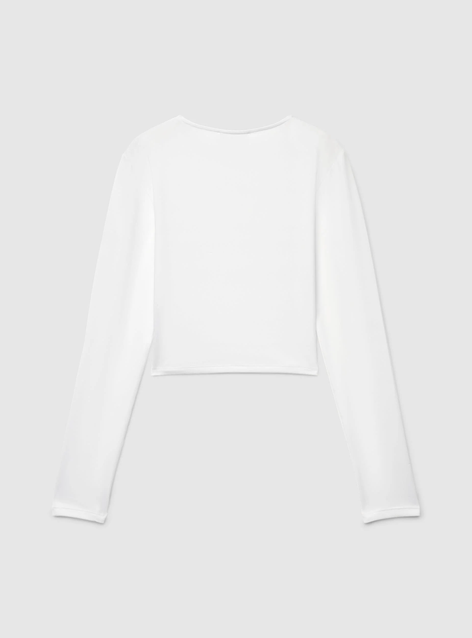 T-shirt crop a tinta unita - Image 6