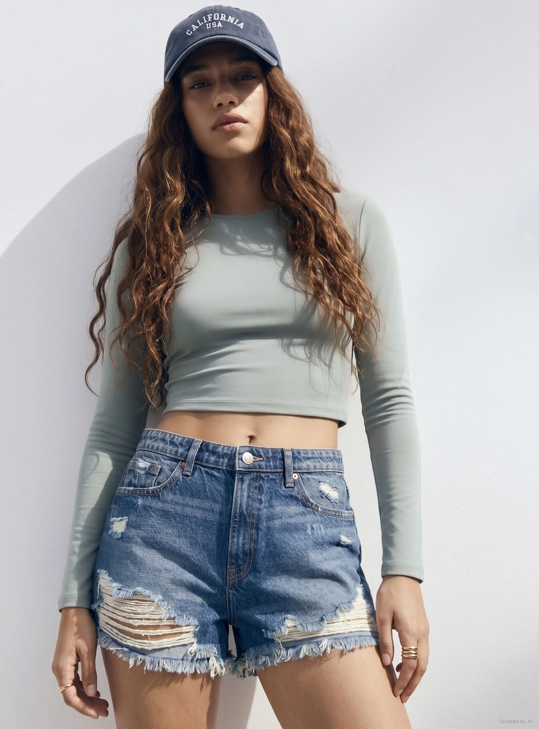T-shirt crop a tinta unita - Image 8