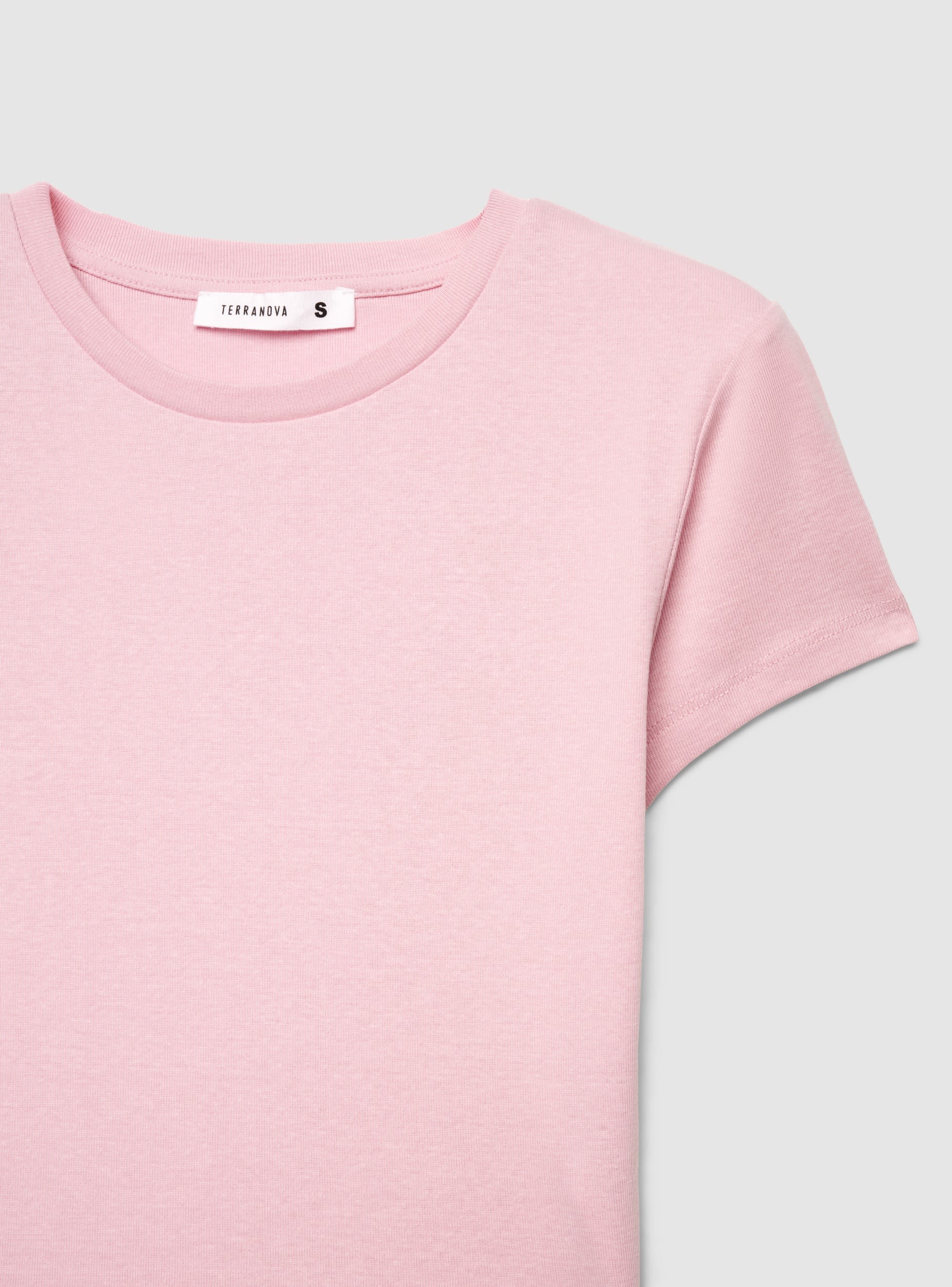 T-shirt crop aderente a tinta unita - Image 7