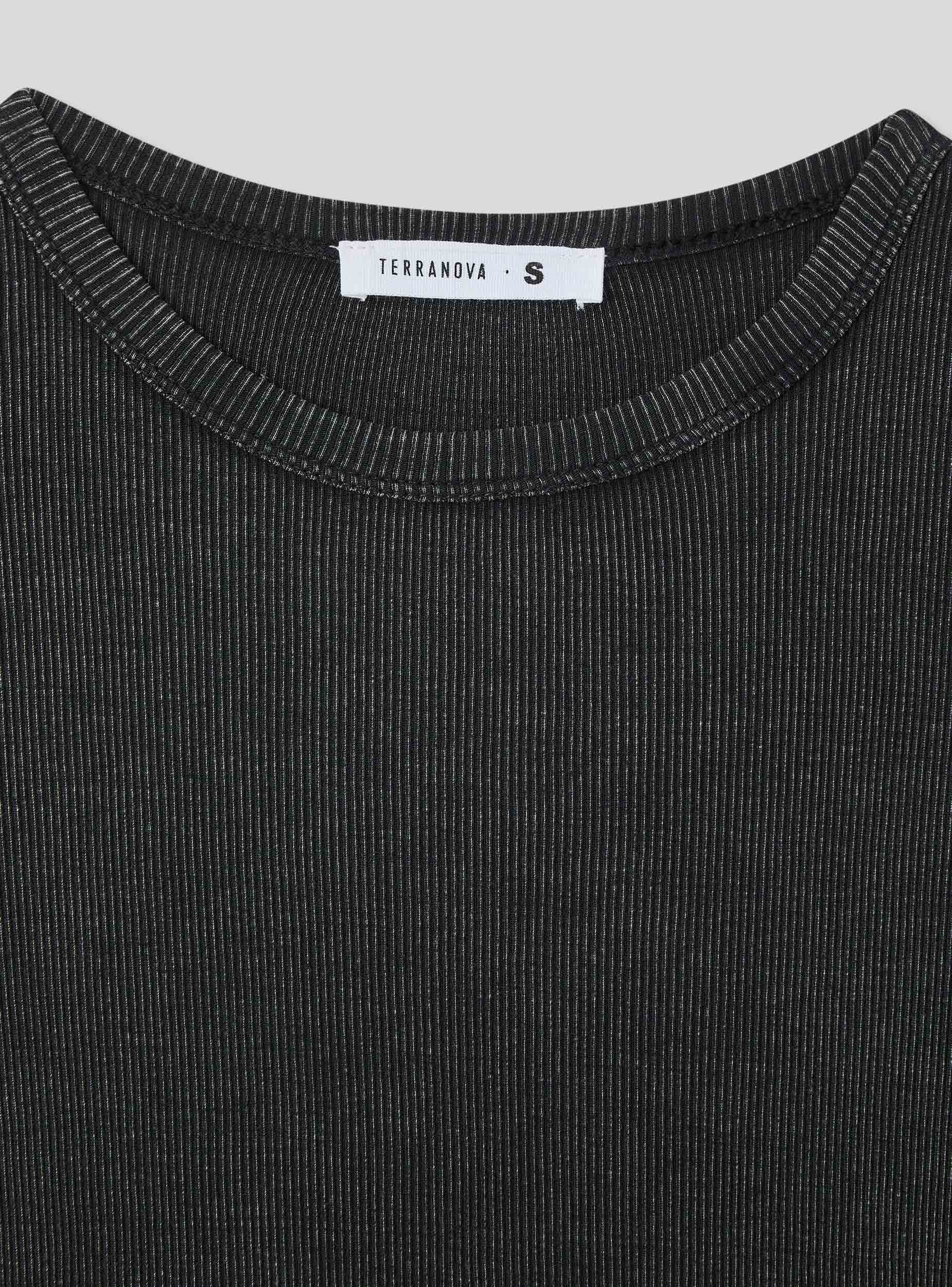 T-shirt crop aderente garment-dyed - Image 4