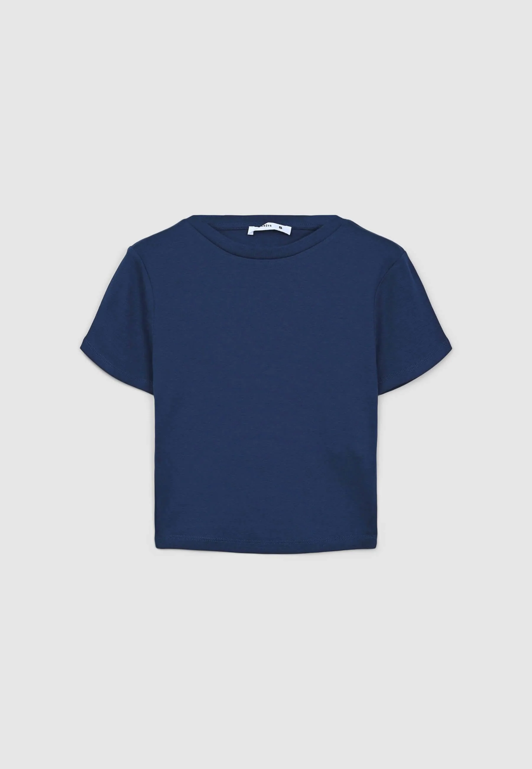T-shirt crop aderente tinta unita - Image 5