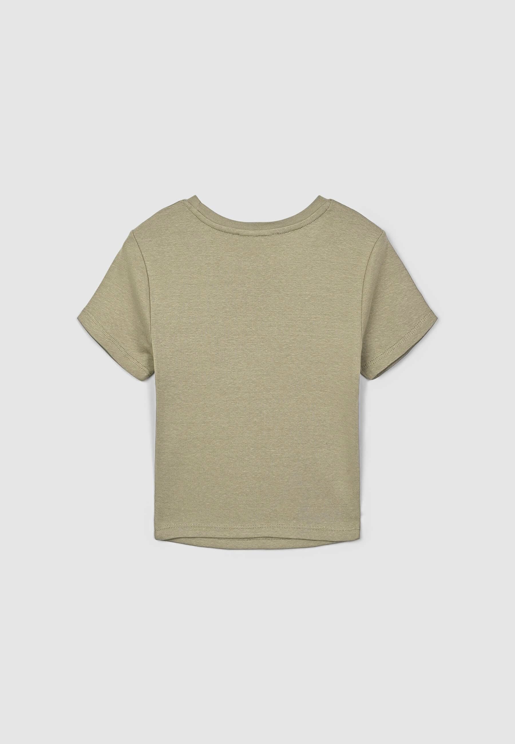 T-shirt crop aderente tinta unita - Image 6