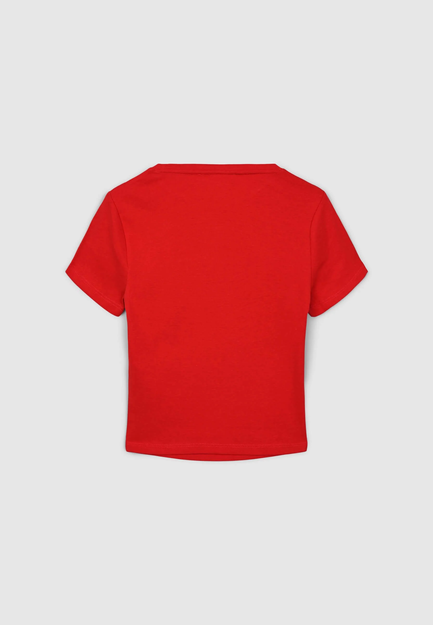 T-shirt crop aderente tinta unita - Image 6