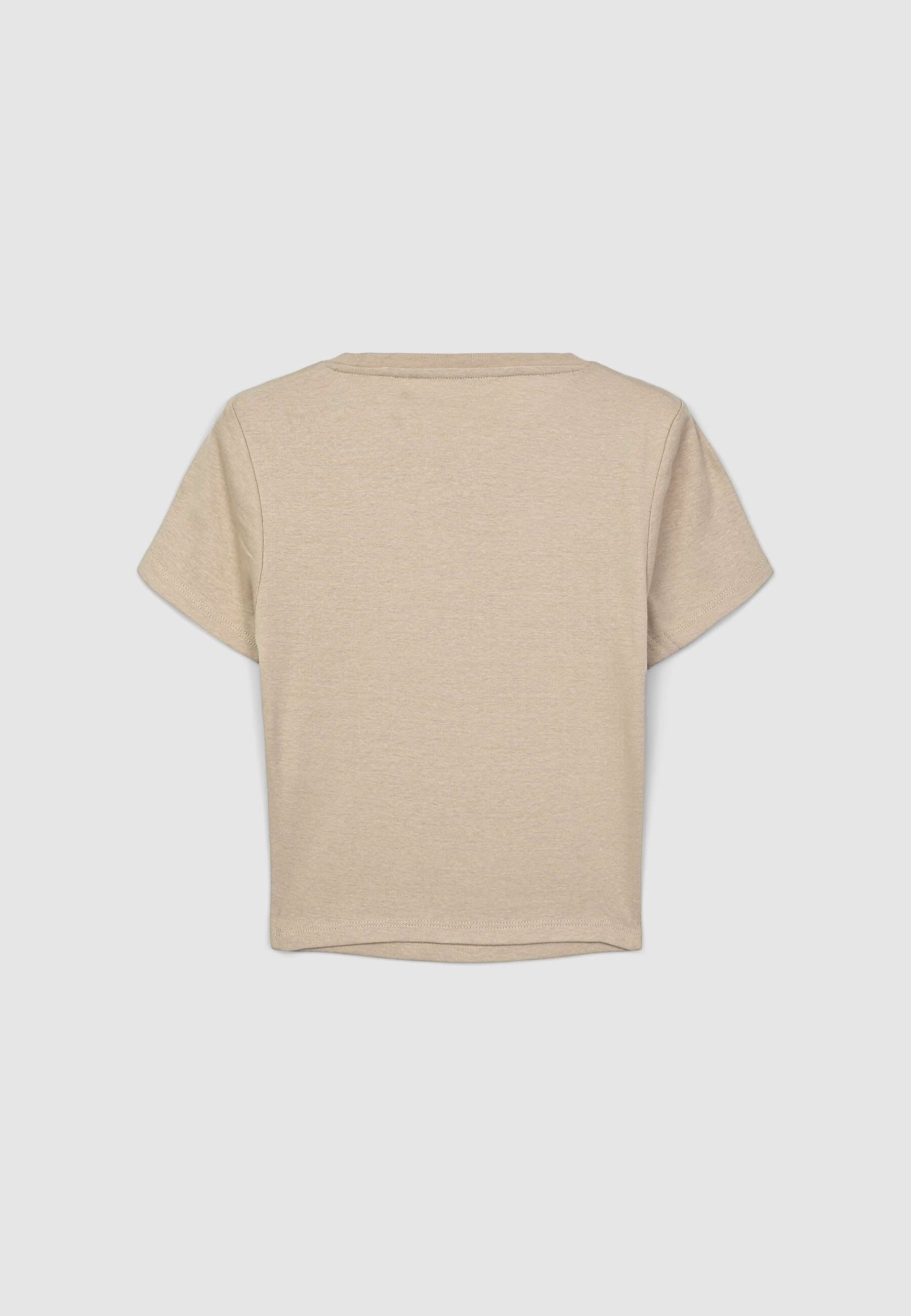 T-shirt crop aderente tinta unita - Image 6