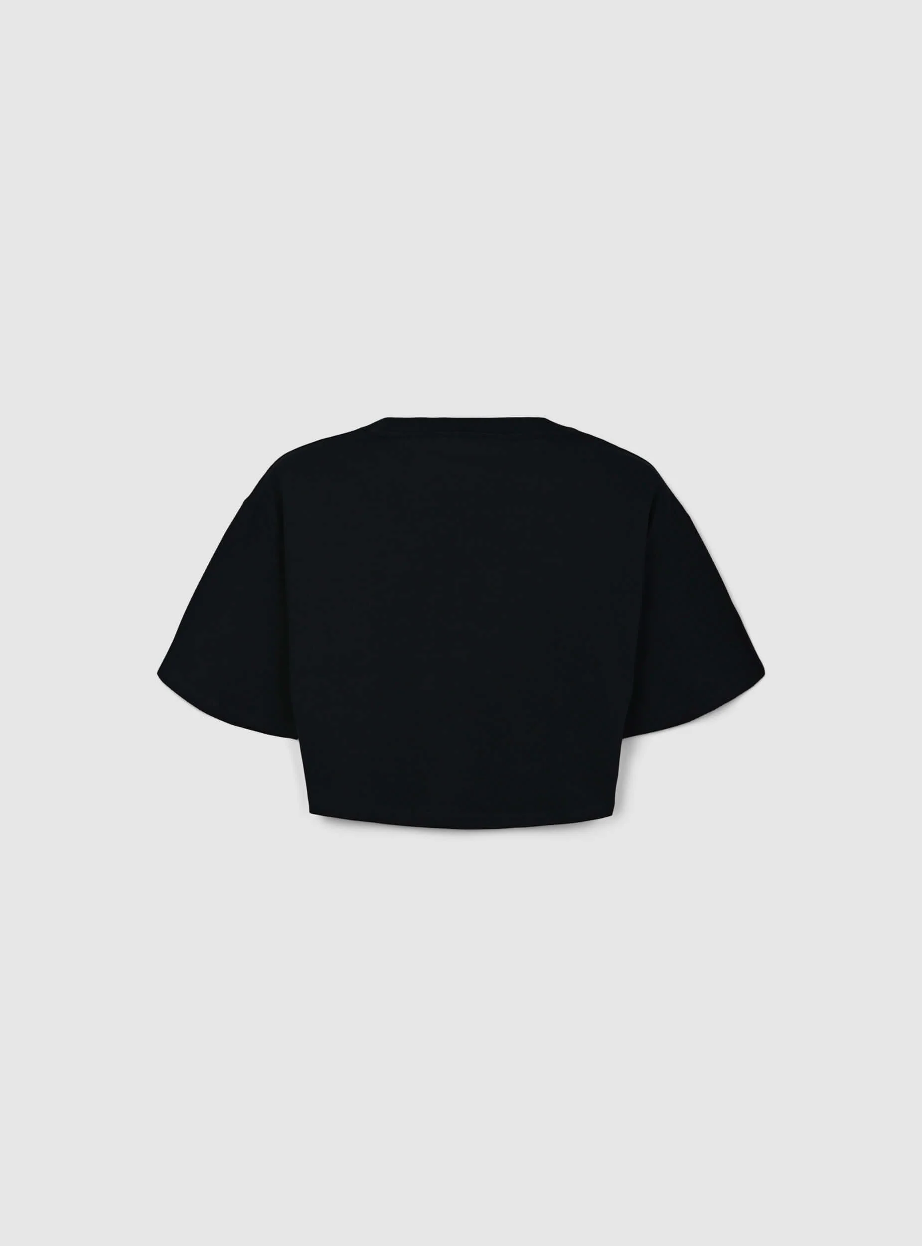 T-shirt crop ampia con stampa college - Image 6