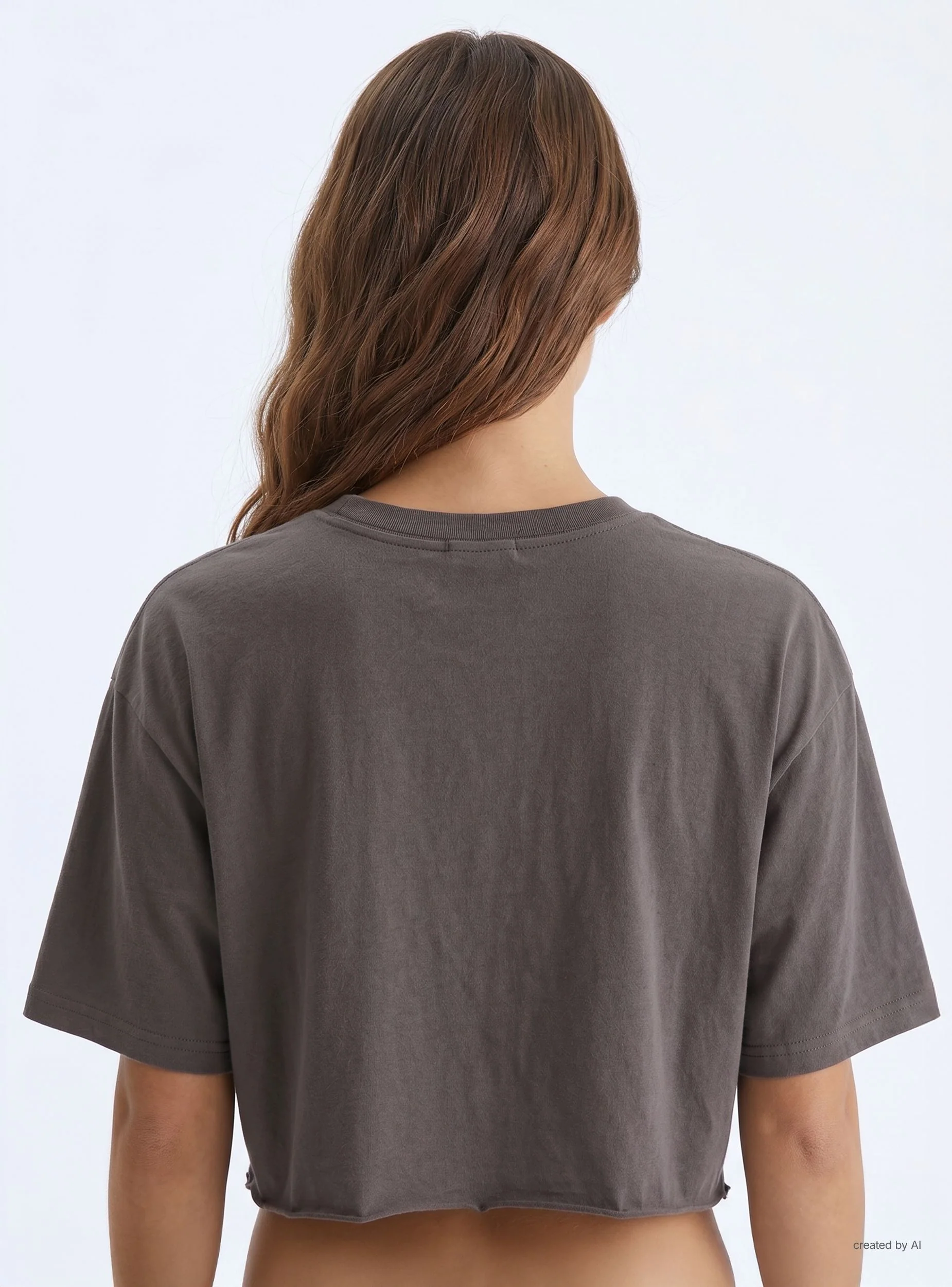 T-shirt crop ampia con stampa Nirvana® - Image 3