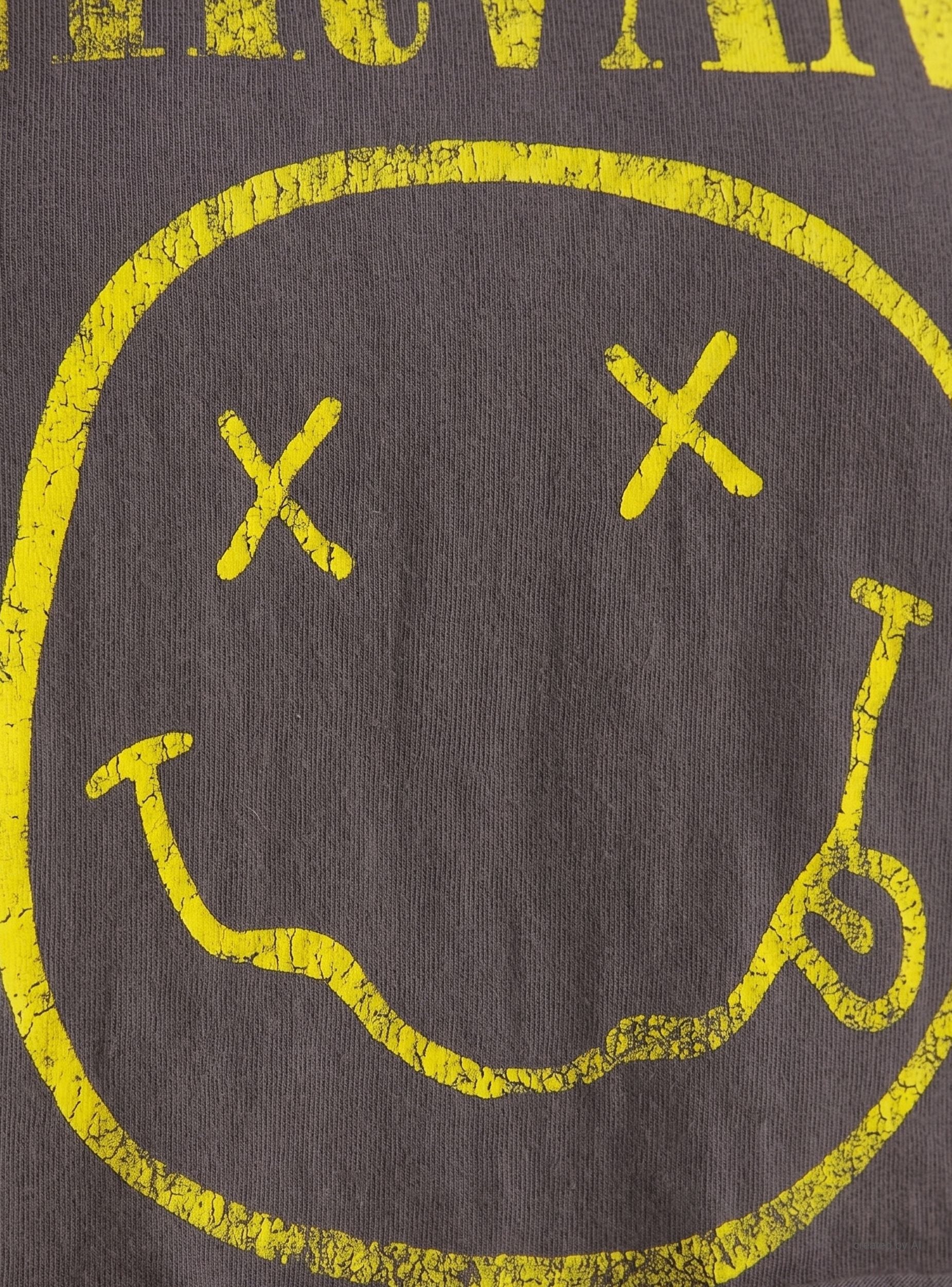T-shirt crop ampia con stampa Nirvana® - Image 4