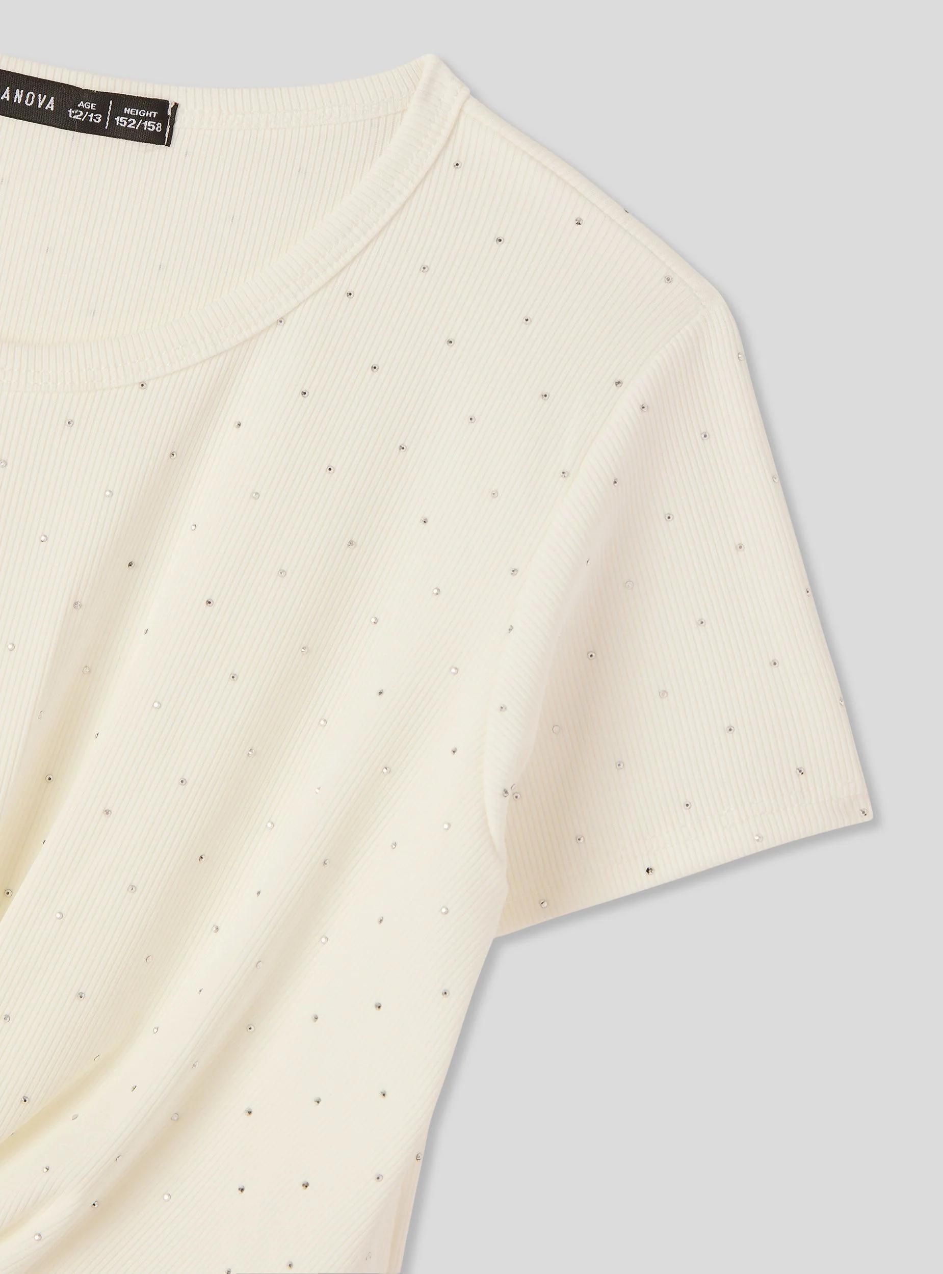 T-shirt crop con applicazioni - Image 2
