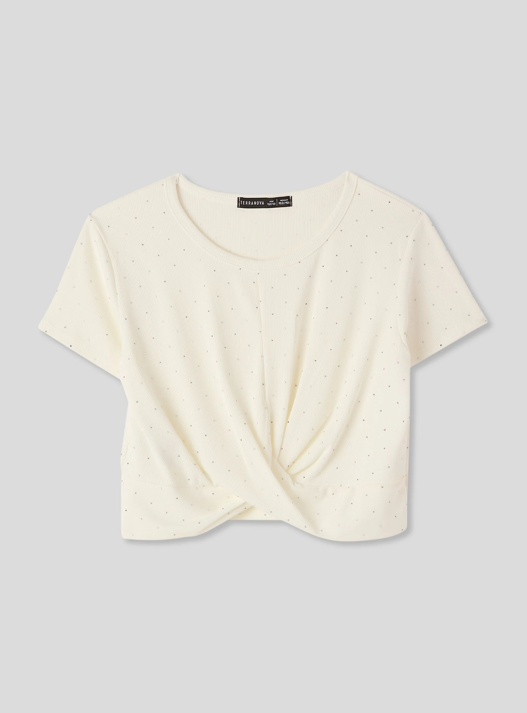 T-shirt crop con applicazioni - Image 3