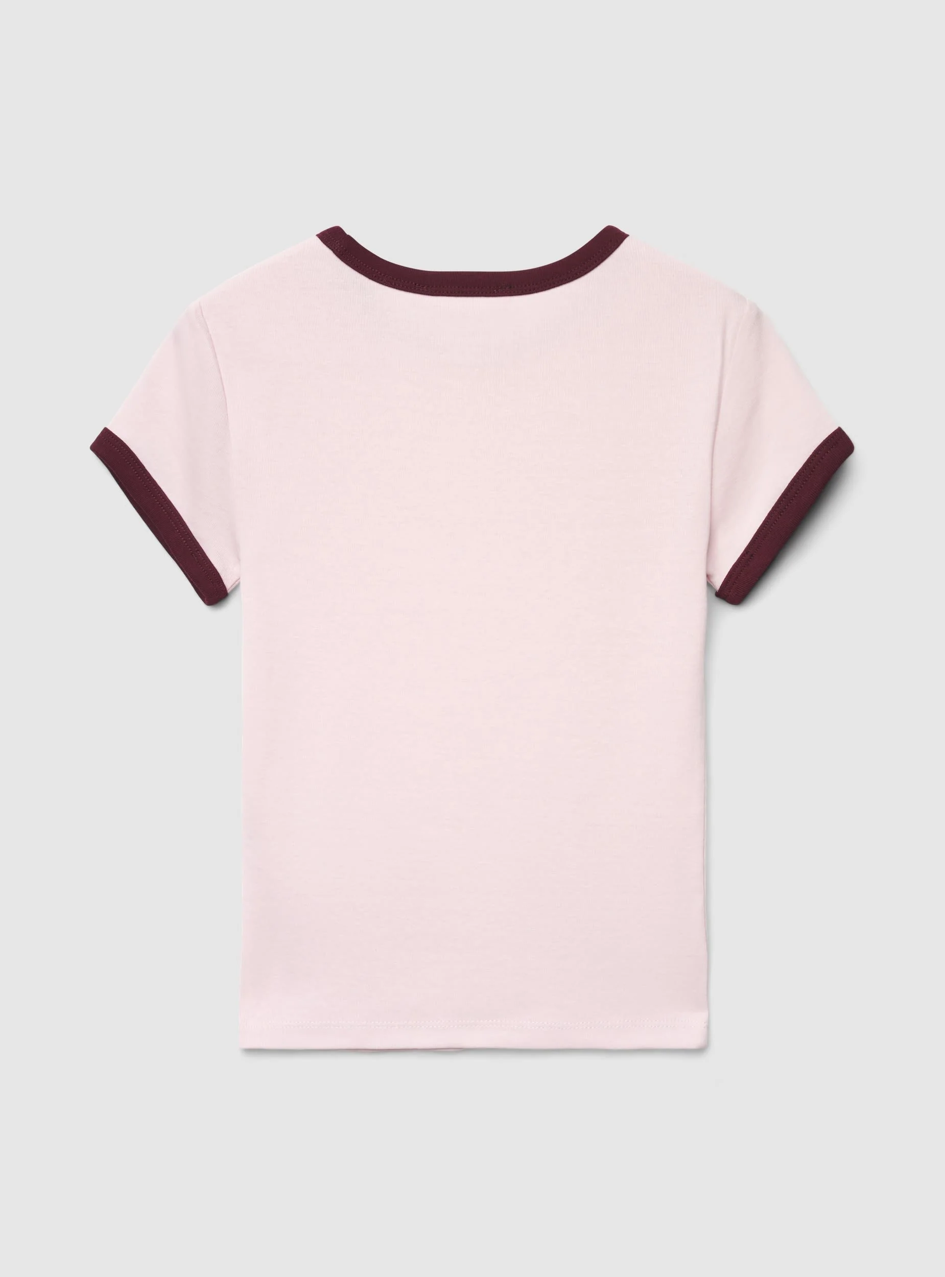 T-shirt crop con bordi a contrasto - Image 5