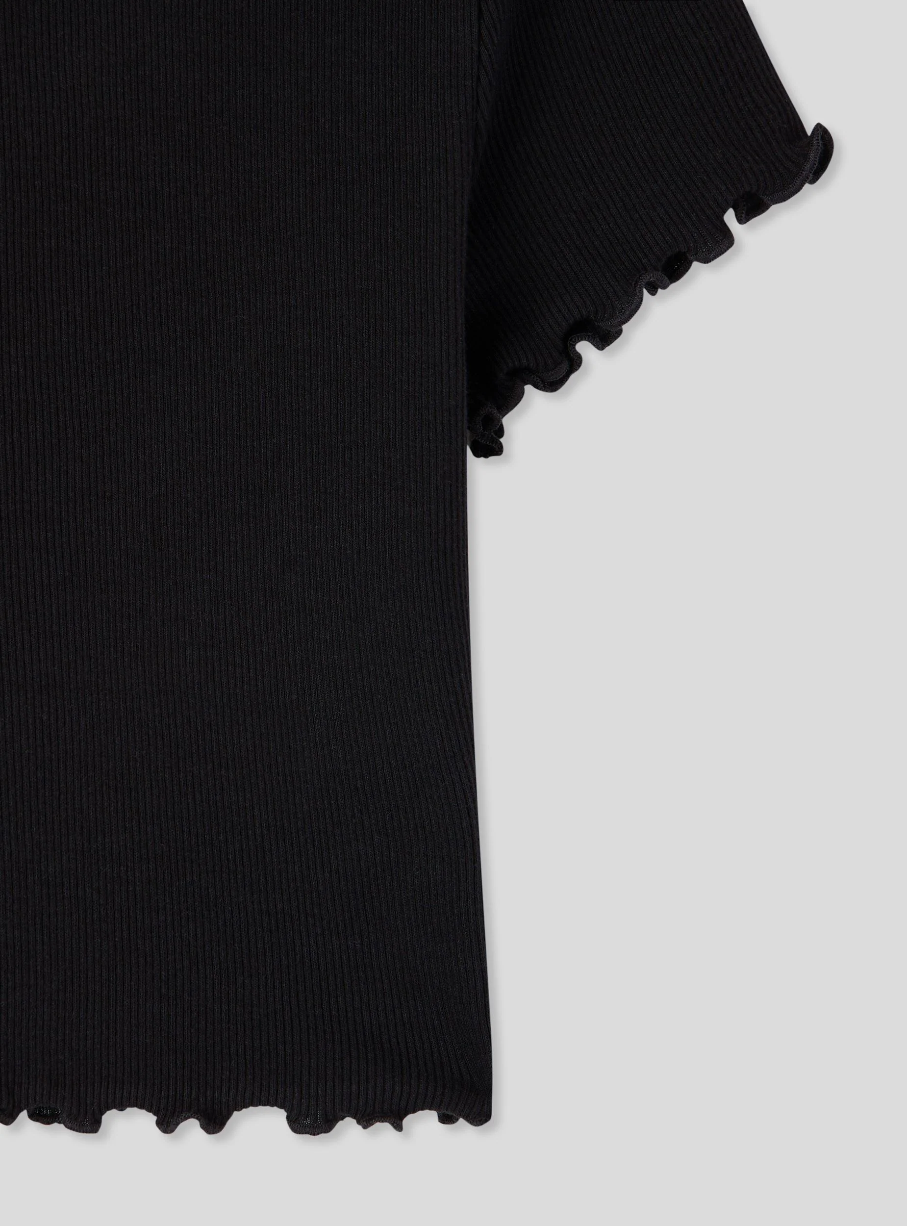 T-shirt crop con bordi ondulati - Image 6