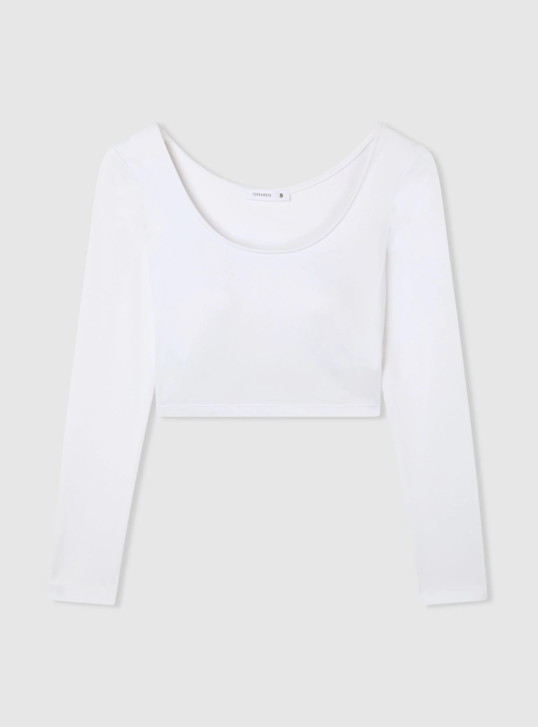 T-shirt crop con coppe interne - Image 5