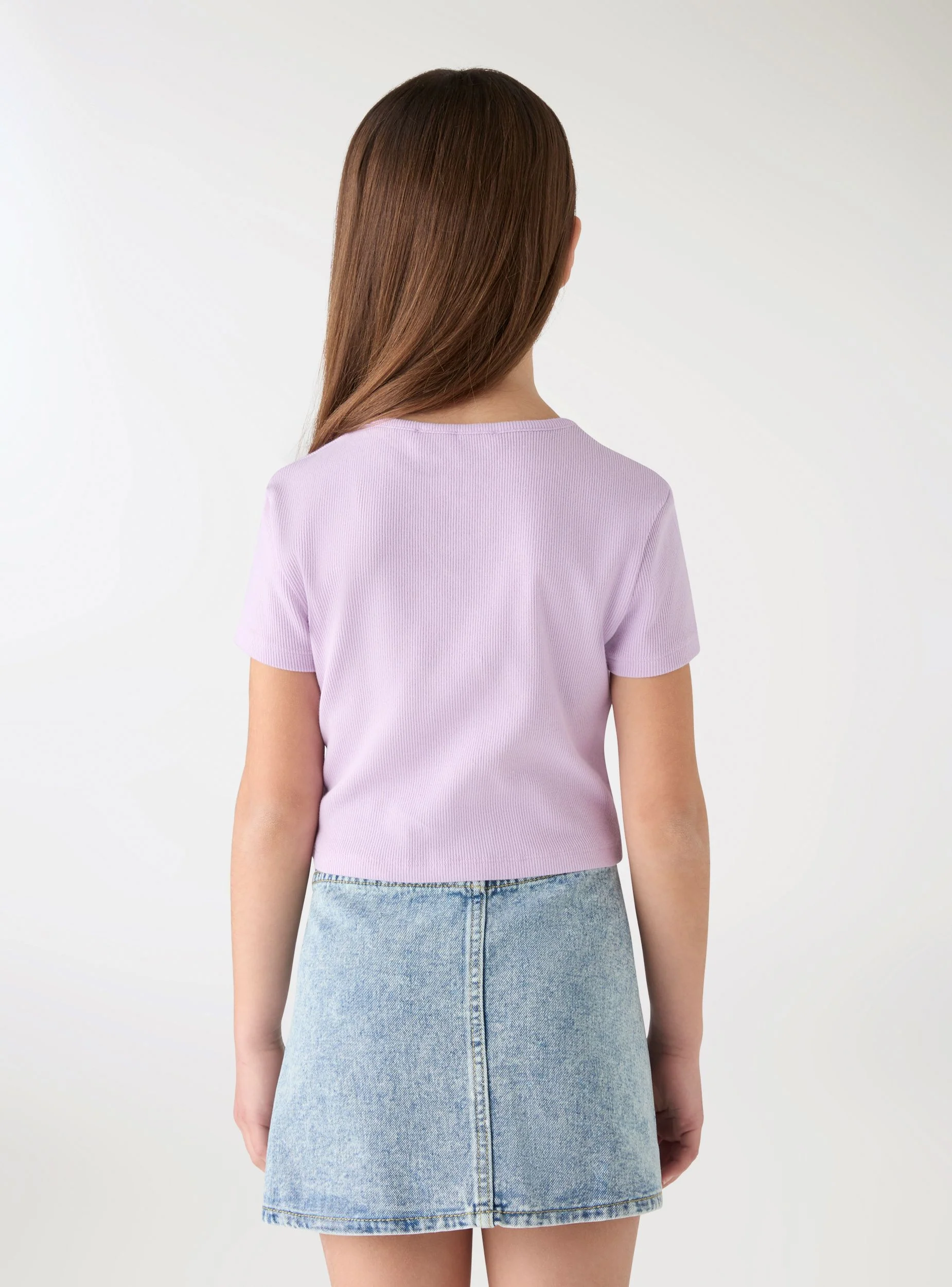 T-shirt crop con cuore - Image 2