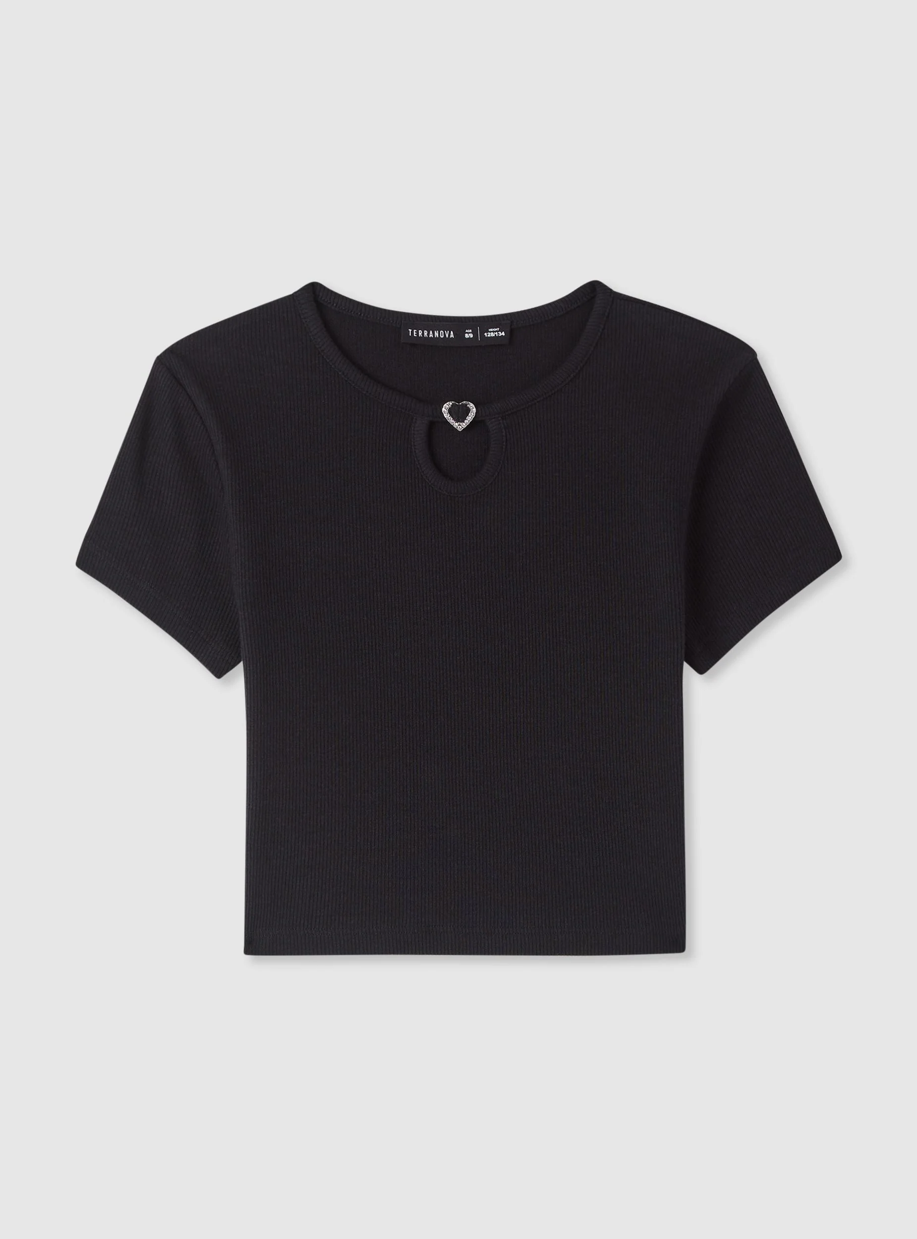 T-shirt crop con cuore - Image 4