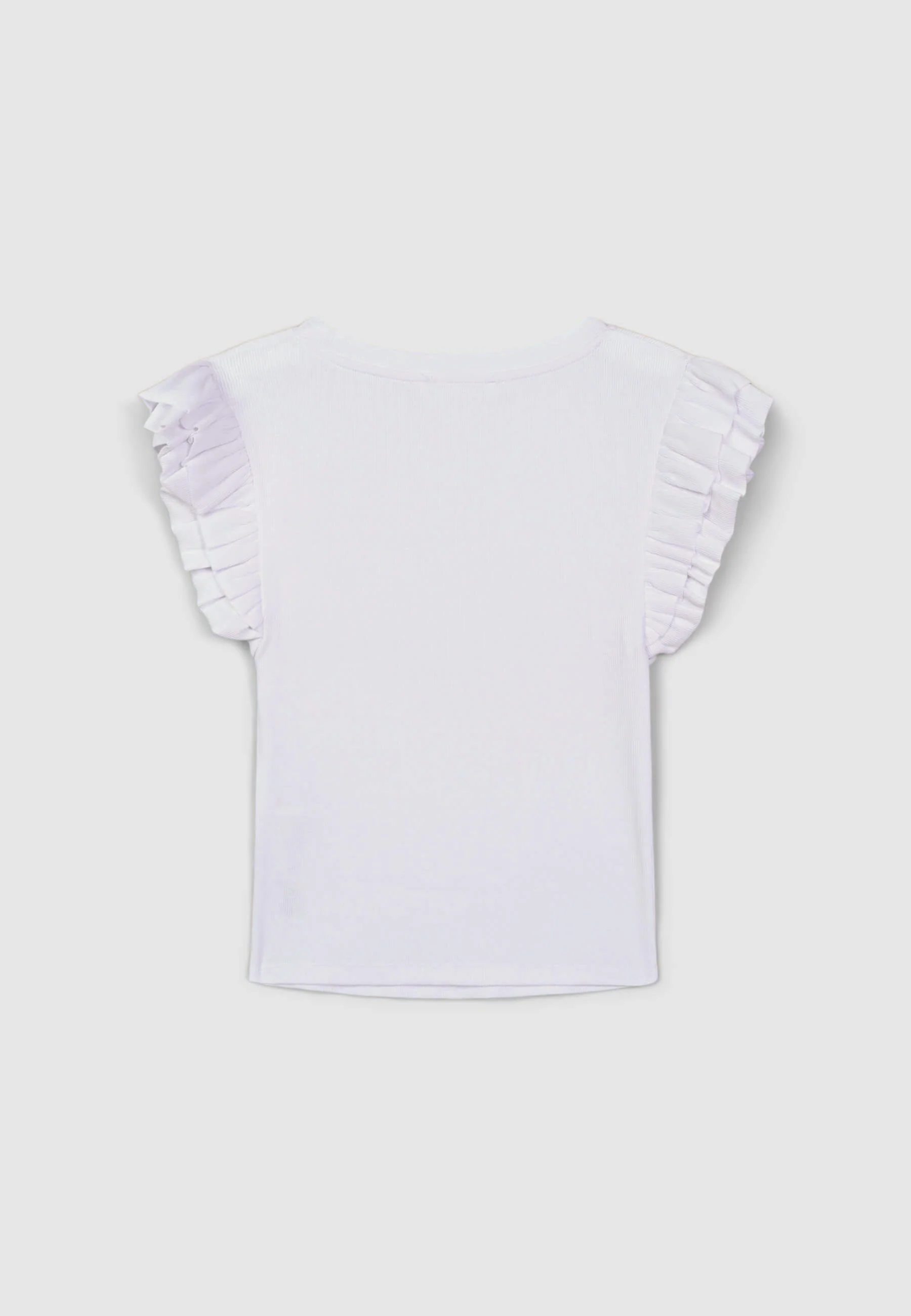 T-shirt crop con maniche a balze - Image 5