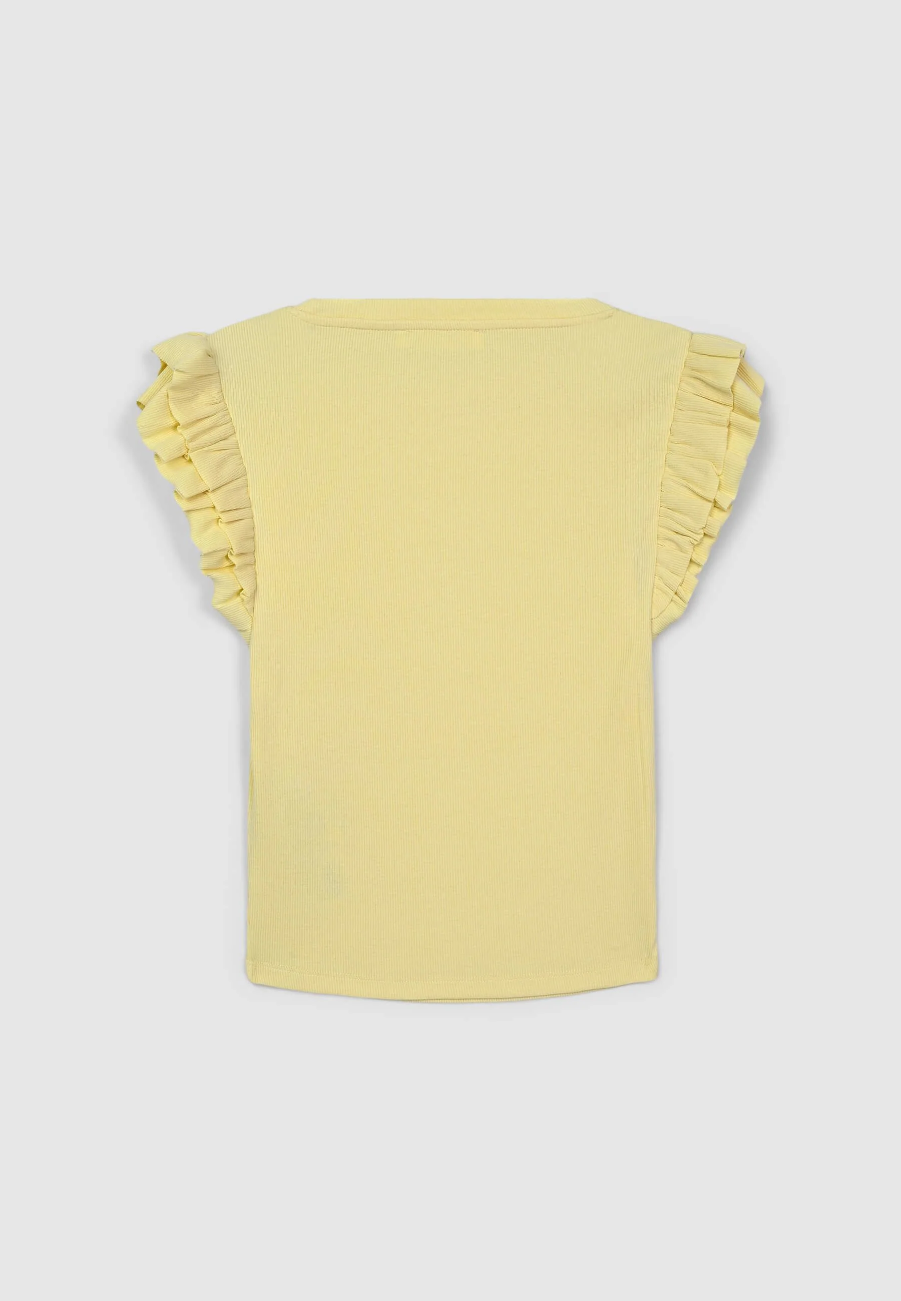 T-shirt crop con maniche a balze - Image 6
