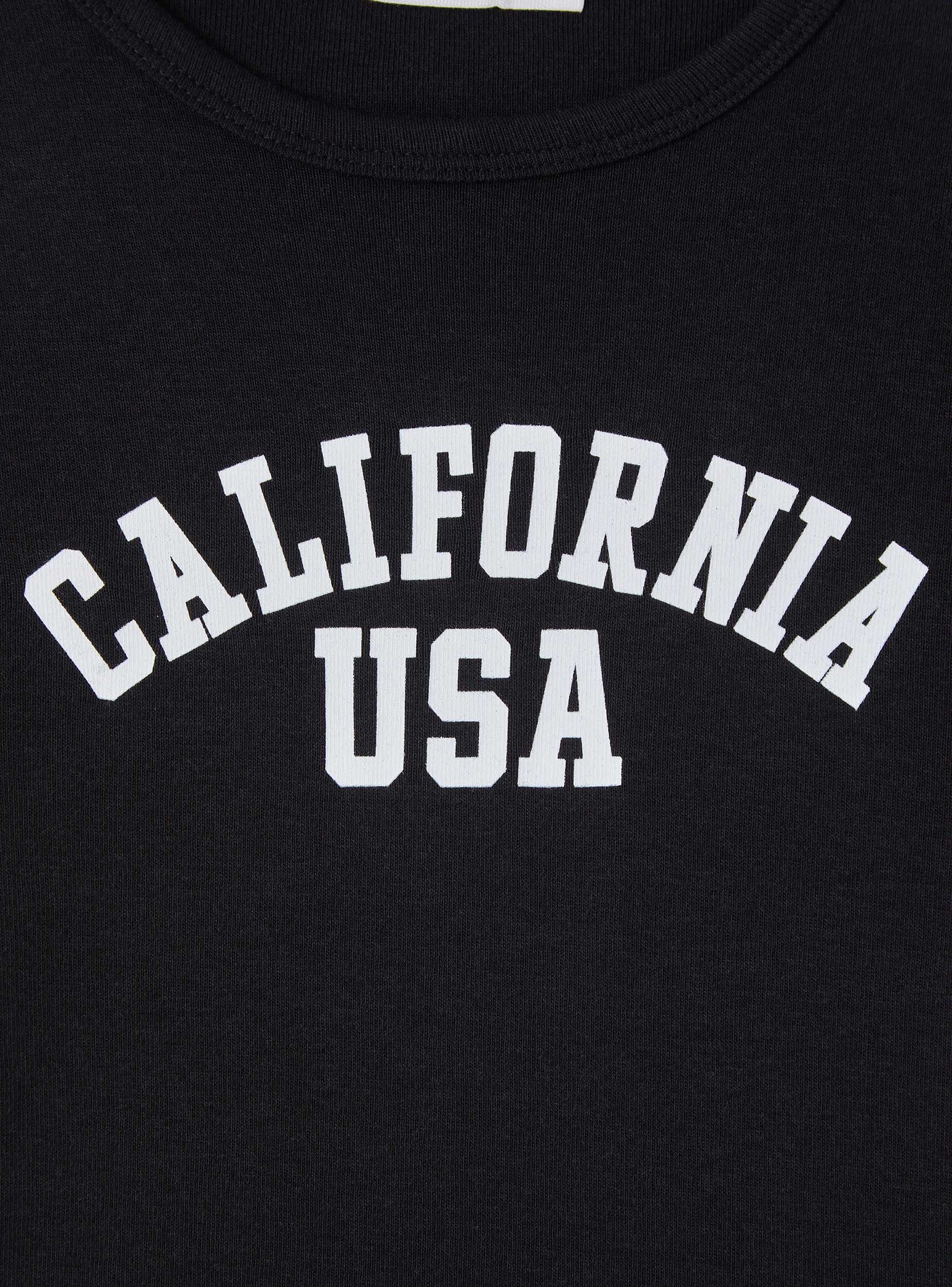 T-shirt crop con scritta college - Image 7