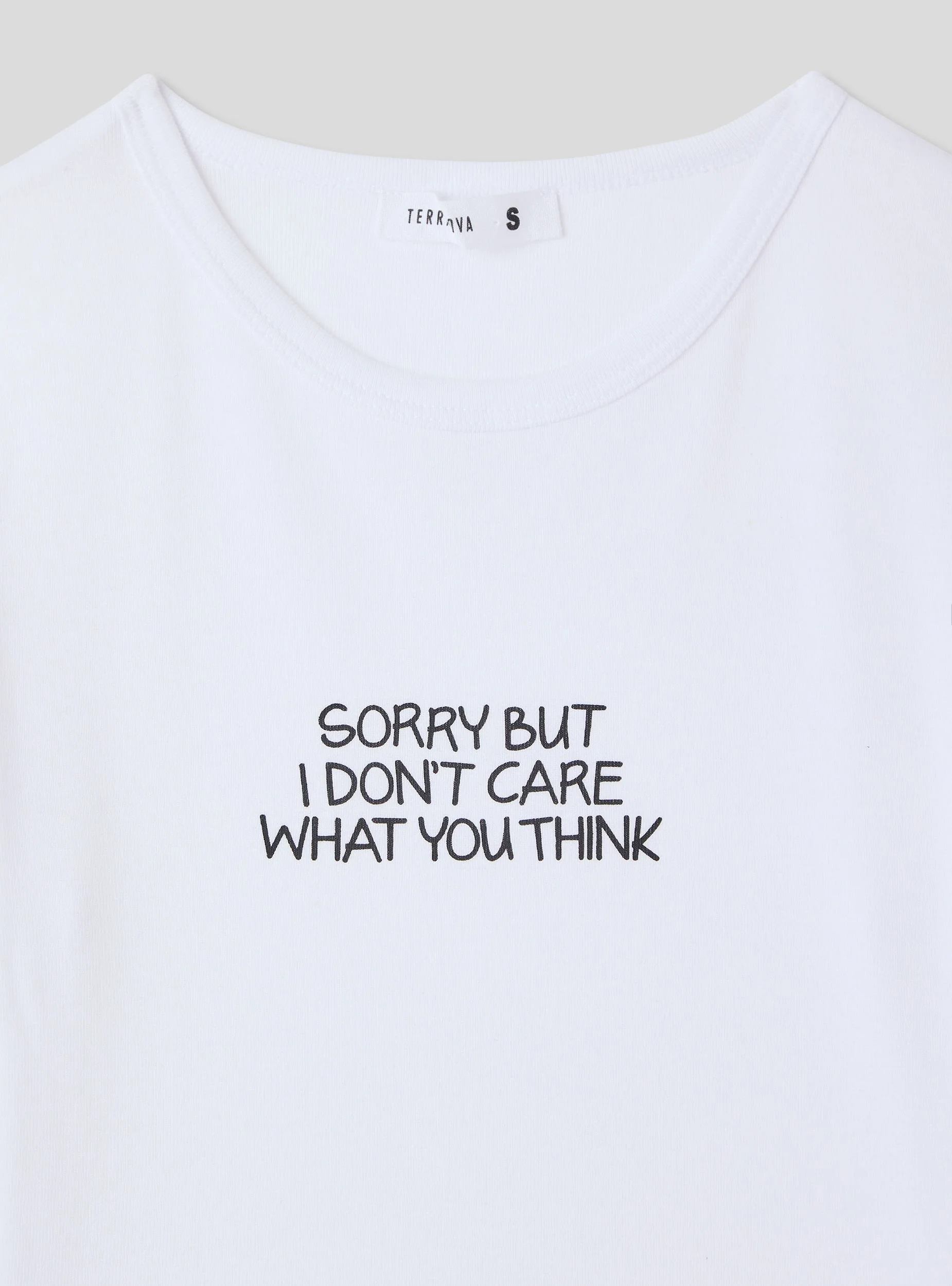T-shirt crop con scritta divertente - Image 4