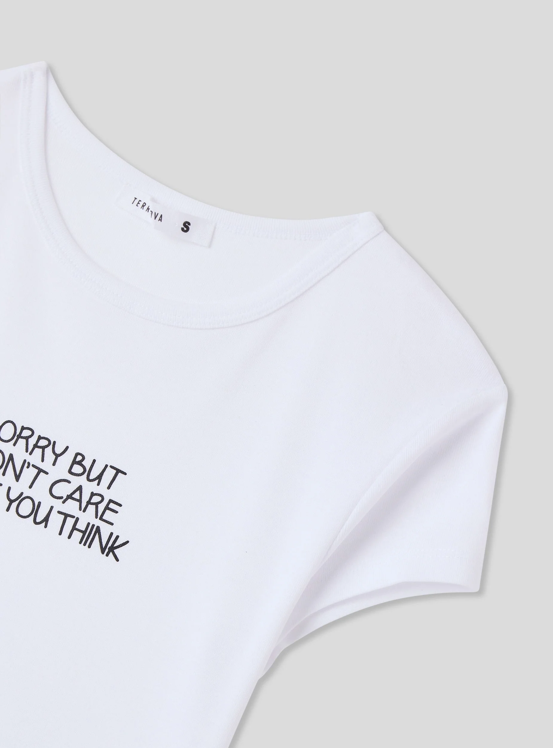 T-shirt crop con scritta divertente - Image 5