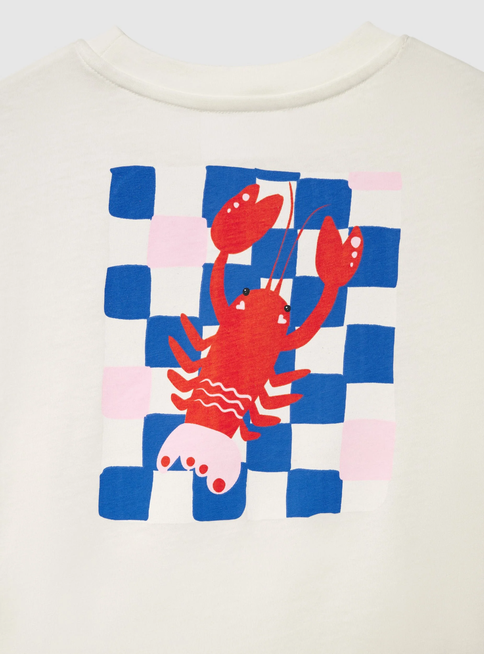 T-shirt crop con scritta e stampa grafica - Image 3