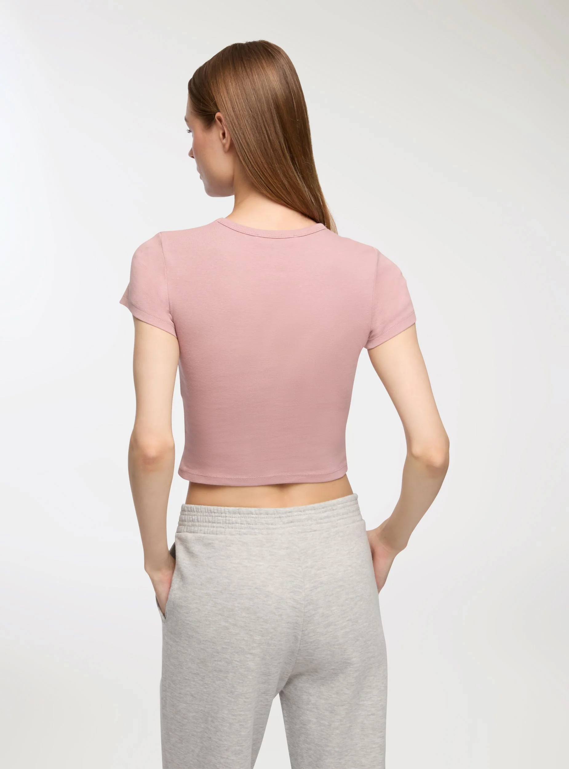 T-shirt crop con scritta simpatica - Image 2