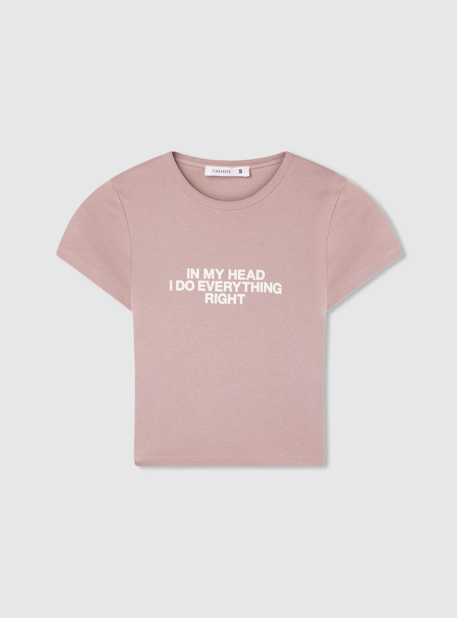 T-shirt crop con scritta simpatica - Image 7