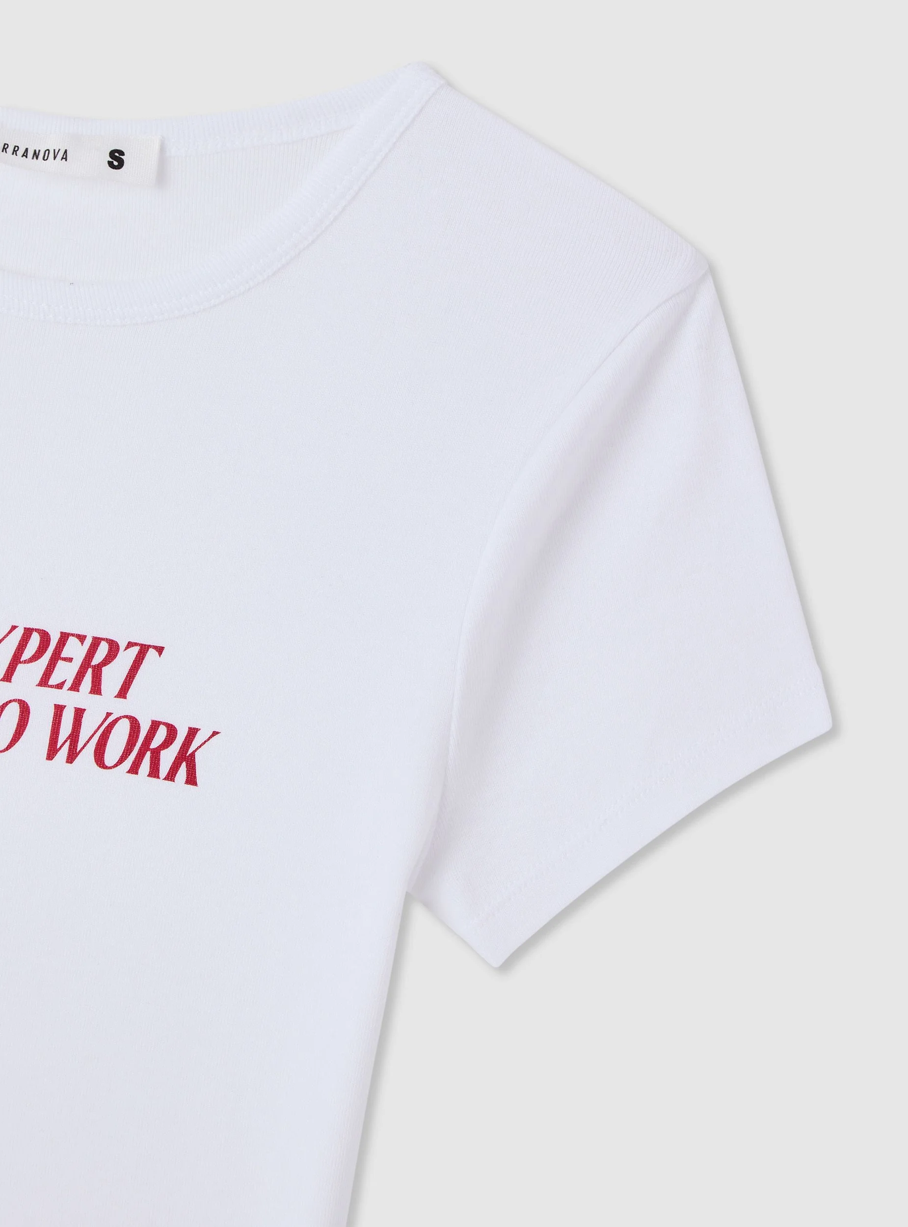 T-shirt crop con scritta - Image 7