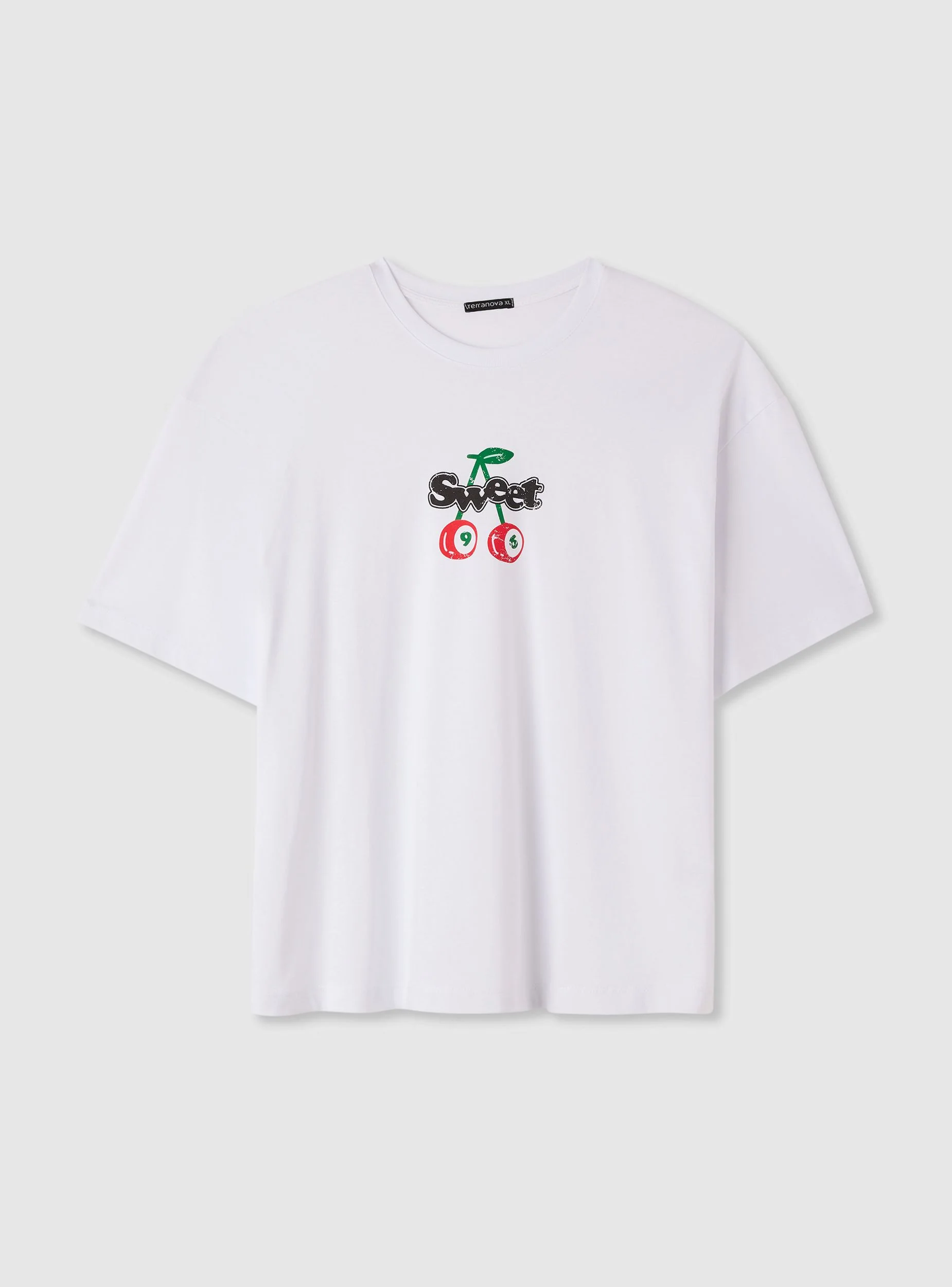 T-shirt crop con stampa ciliegie - Image 3