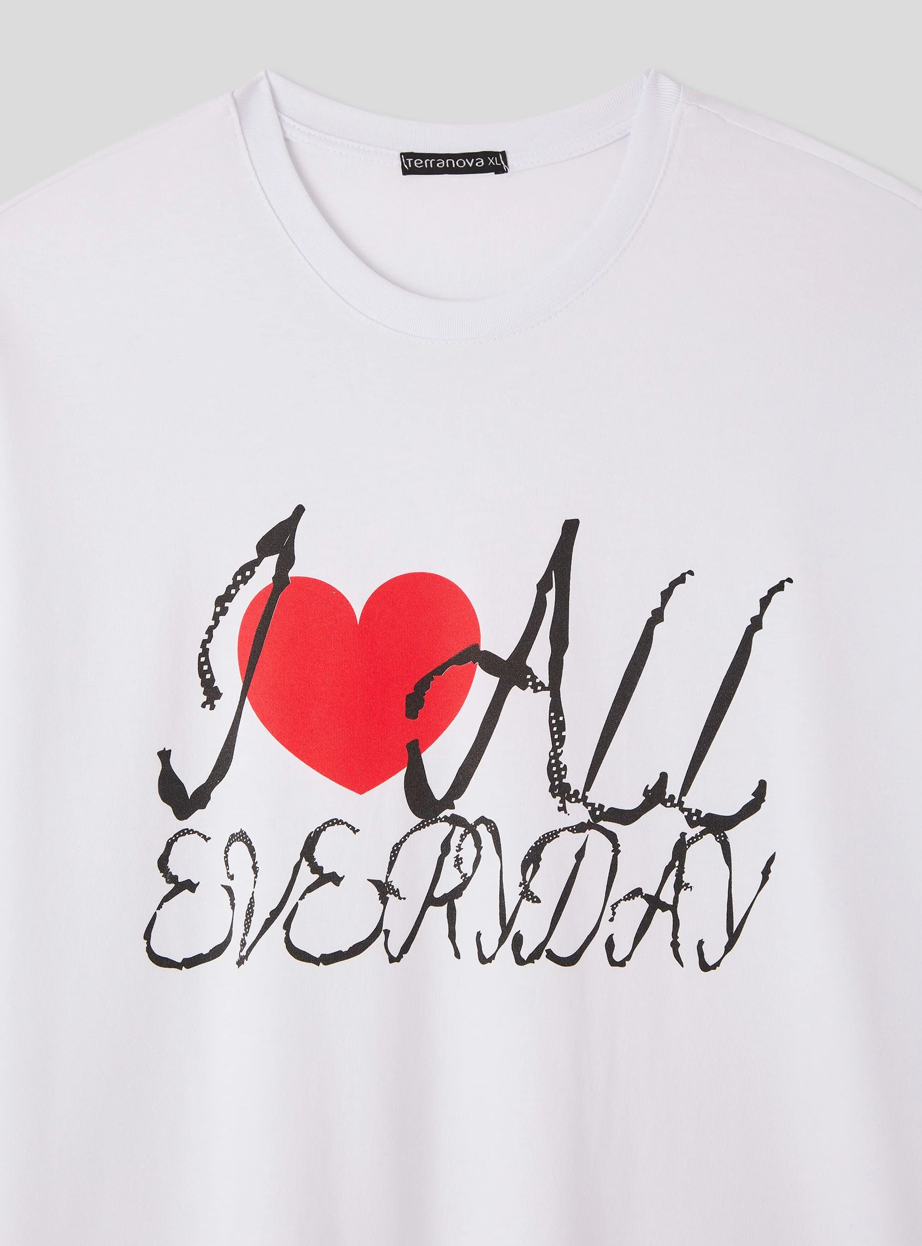 T-shirt crop con stampa cuore - Image 3