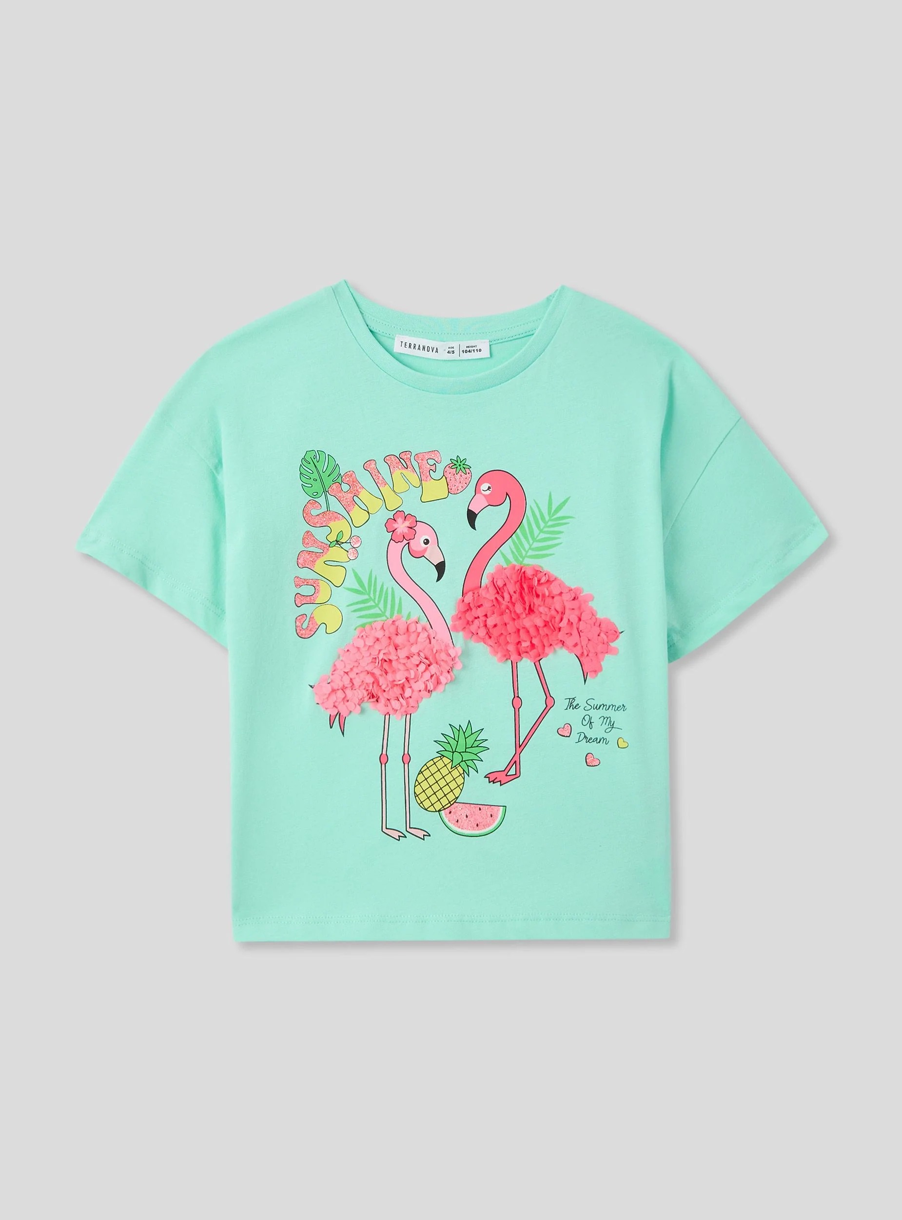 T-shirt crop con stampa e applicazioni - Image 4