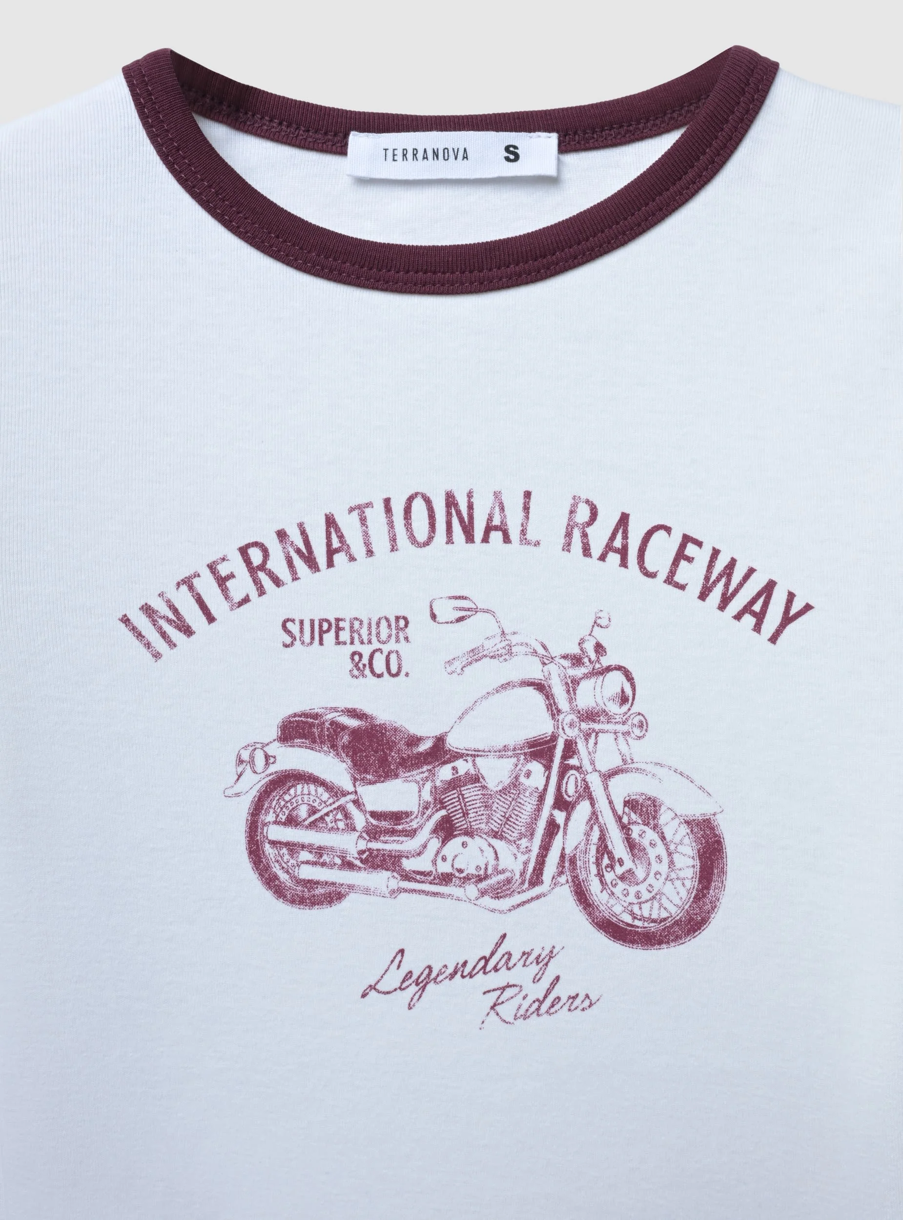 T-shirt crop con stampa moto - Image 6