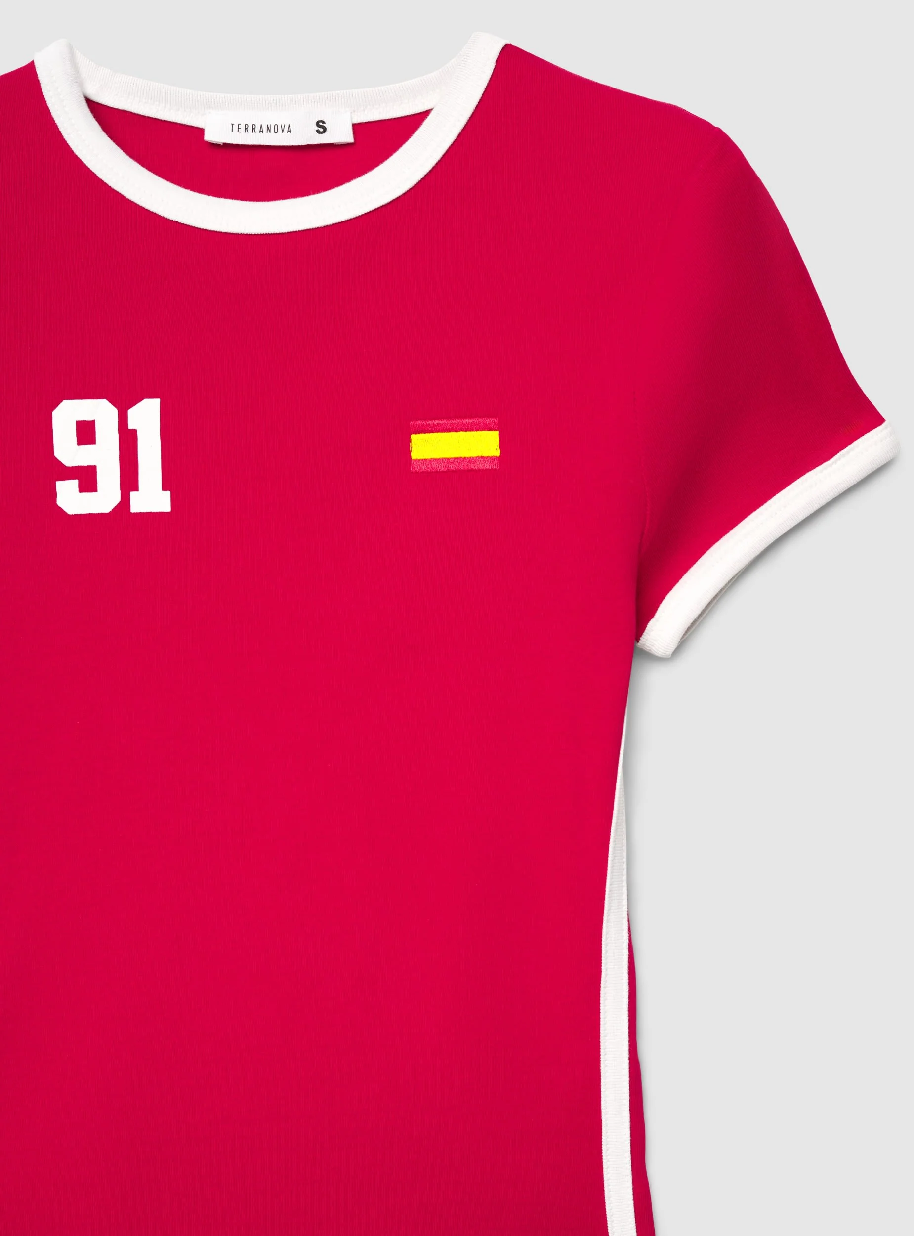 T-shirt crop con stampa numero - Image 5