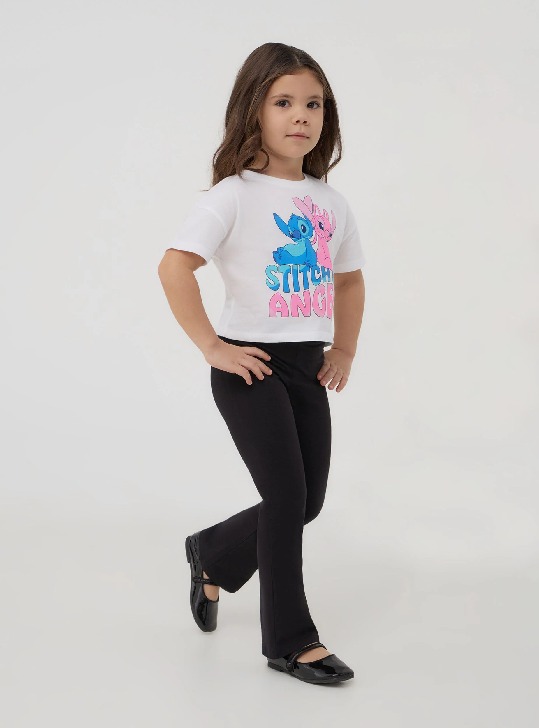 T-shirt crop con stampa Stitch® - Image 3