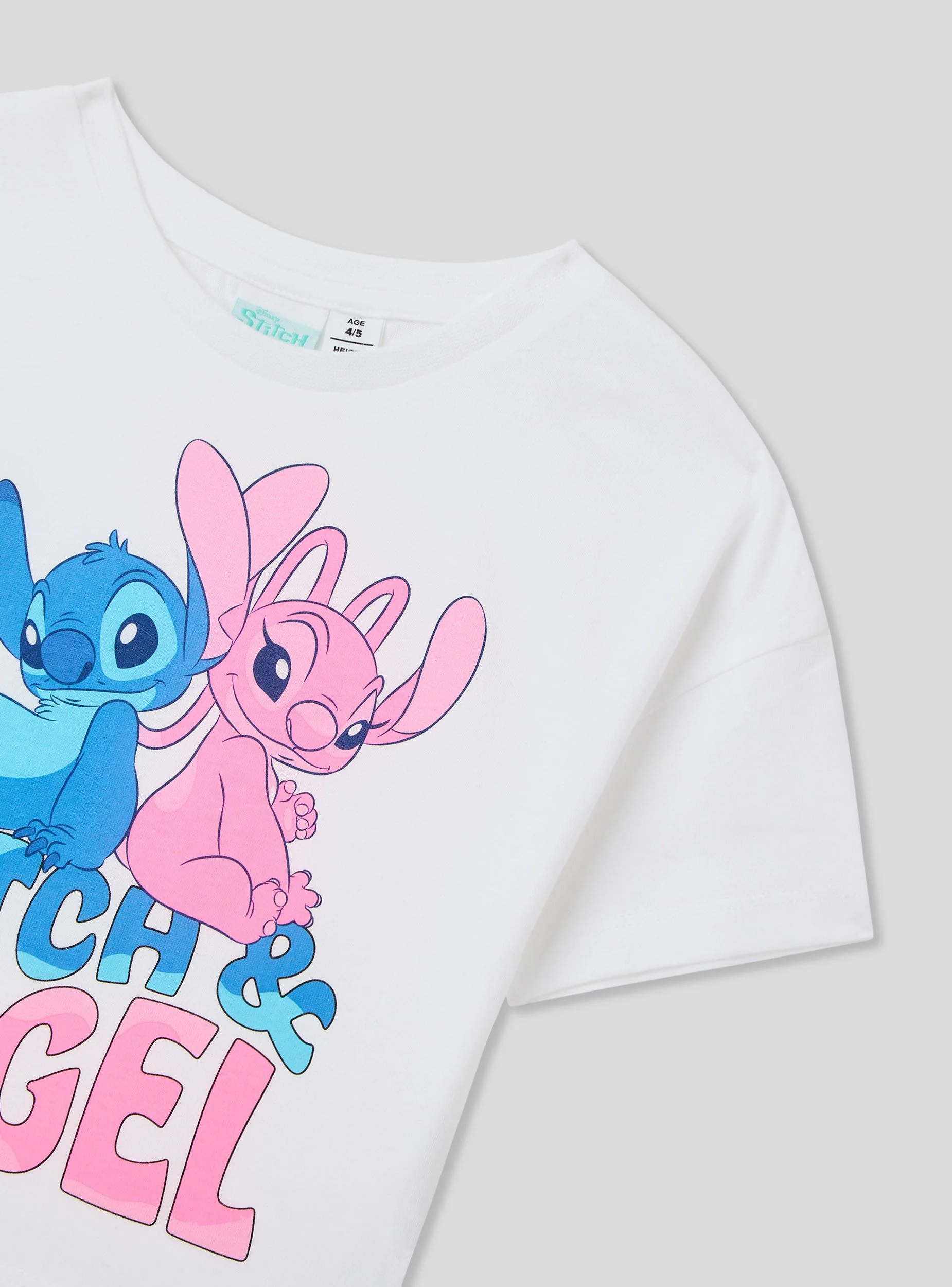 T-shirt crop con stampa Stitch® - Image 5
