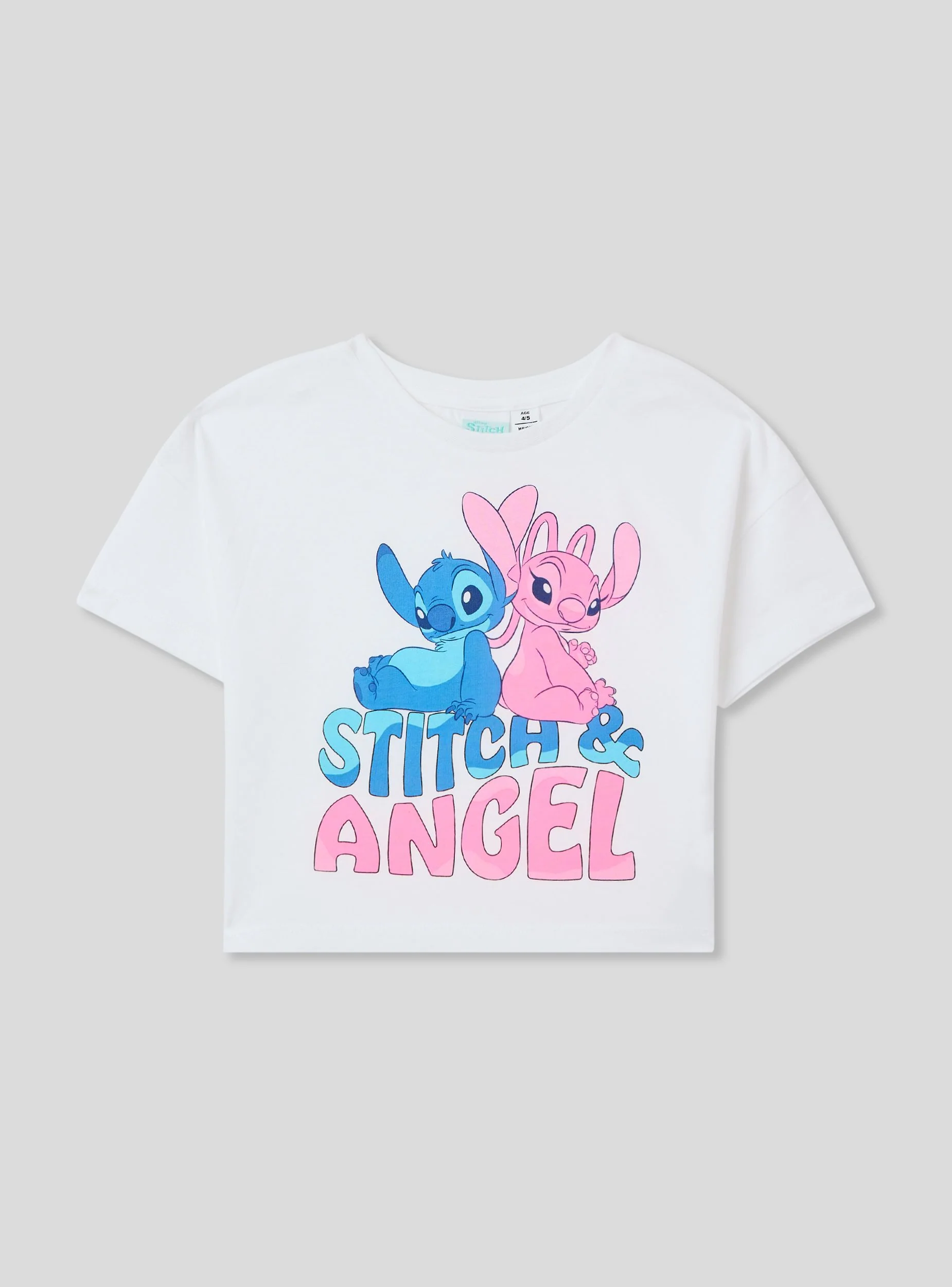 T-shirt crop con stampa Stitch® - Image 7