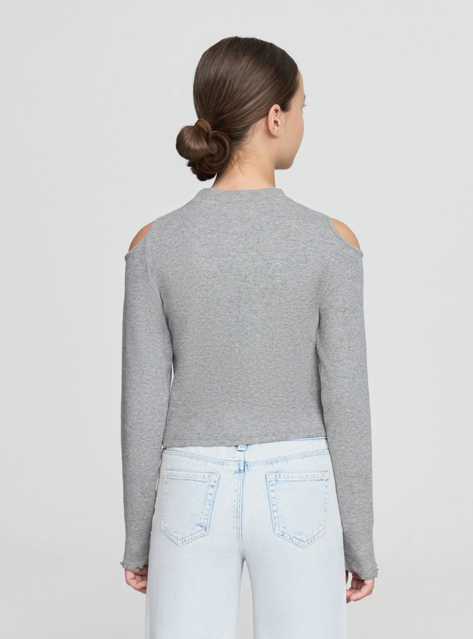 T-shirt crop cut-out sulle spalle - Image 2