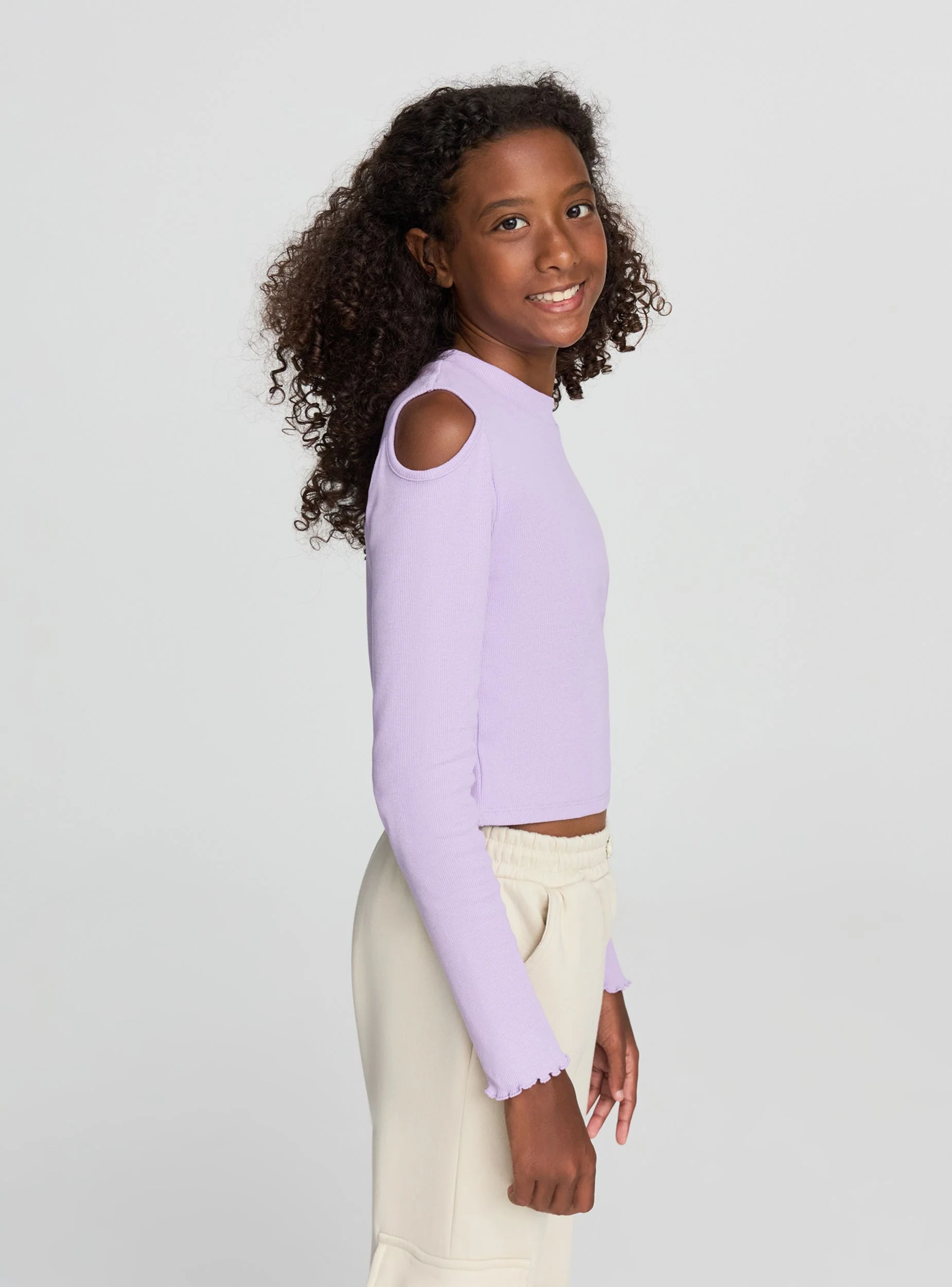 T-shirt crop cut-out sulle spalle - Image 3