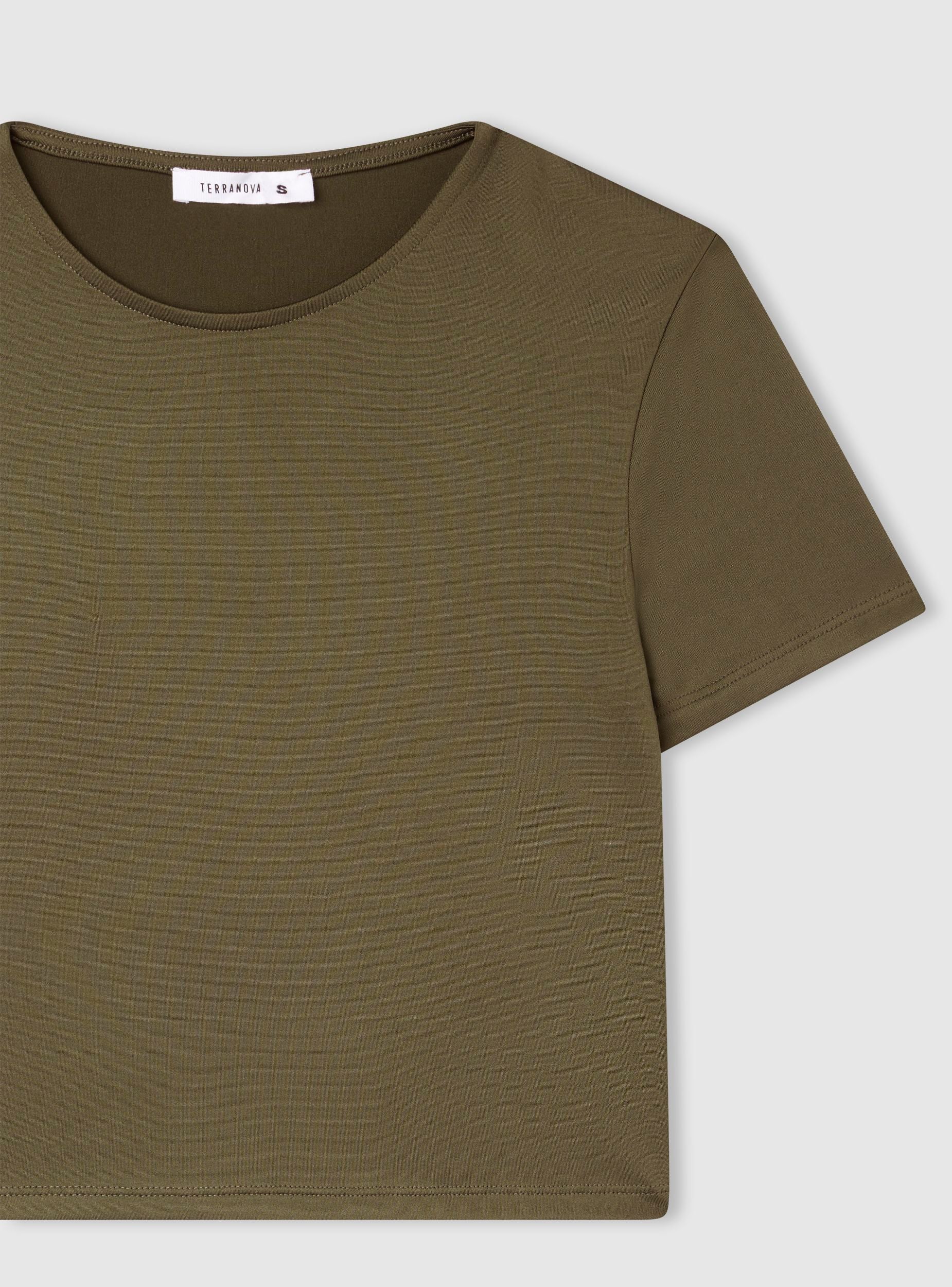 T-shirt crop elasticizzata - Image 7