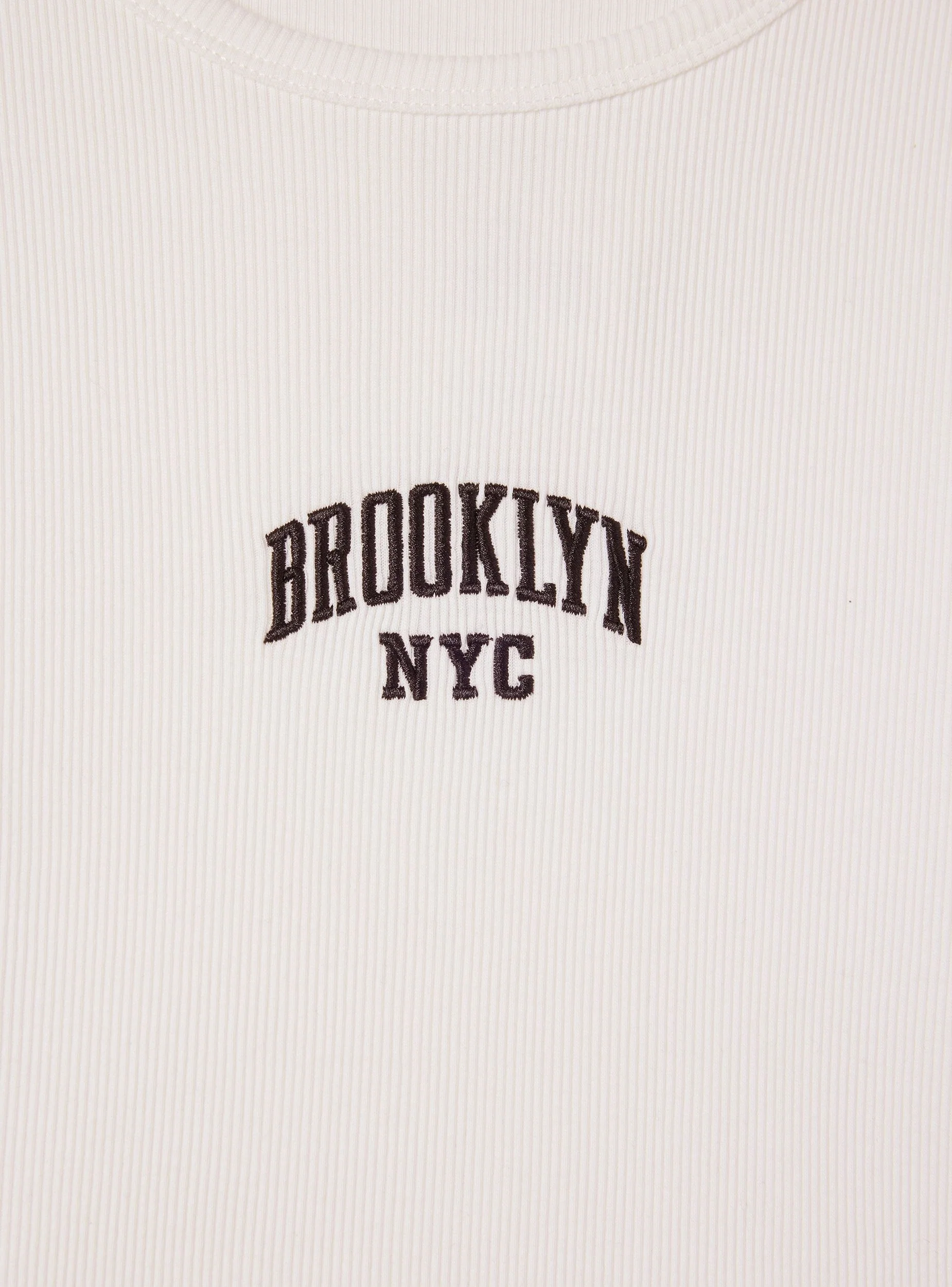 T-shirt crop scritta stile college - Image 4