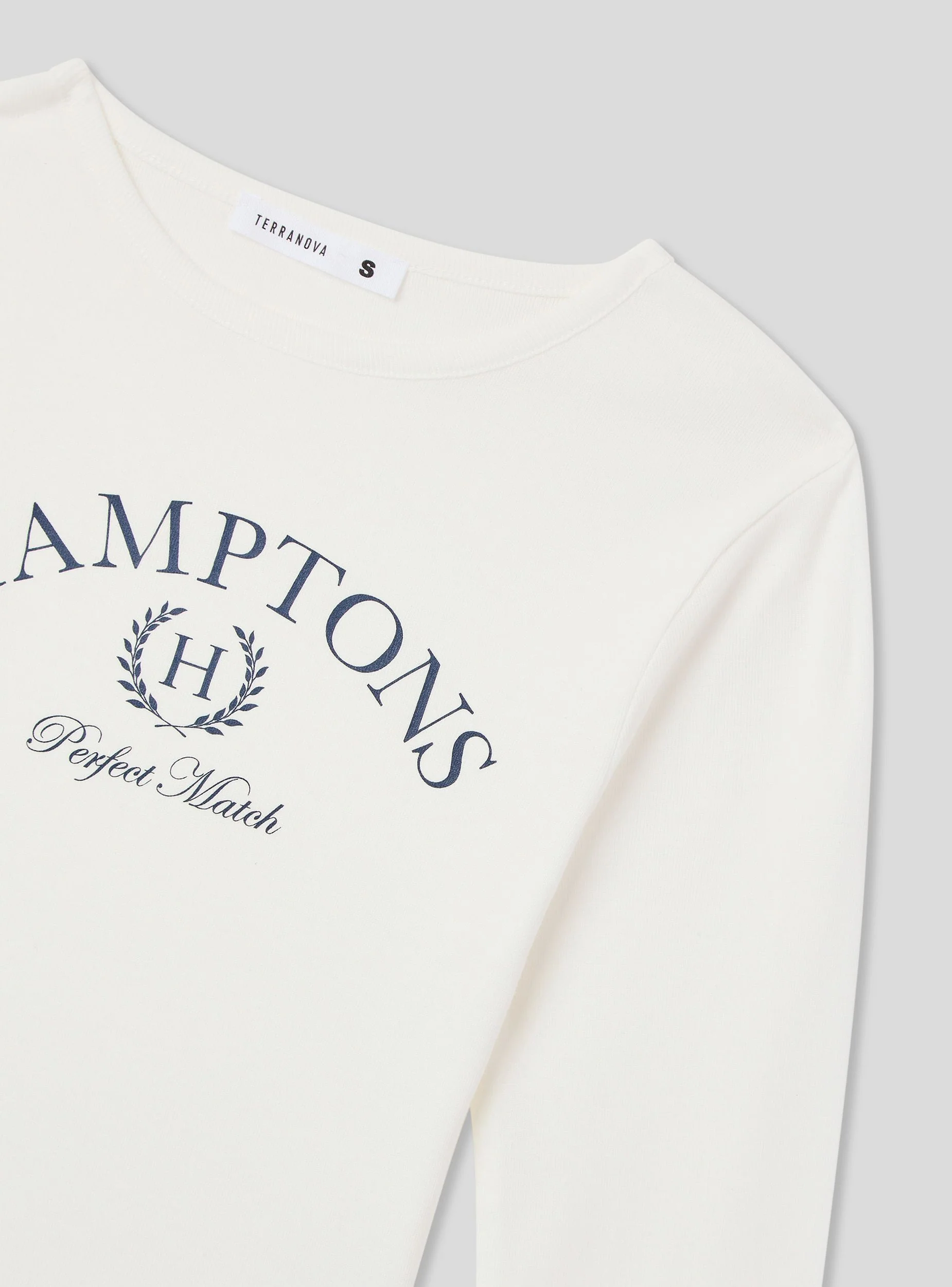T-shirt crop stampa college - Image 6