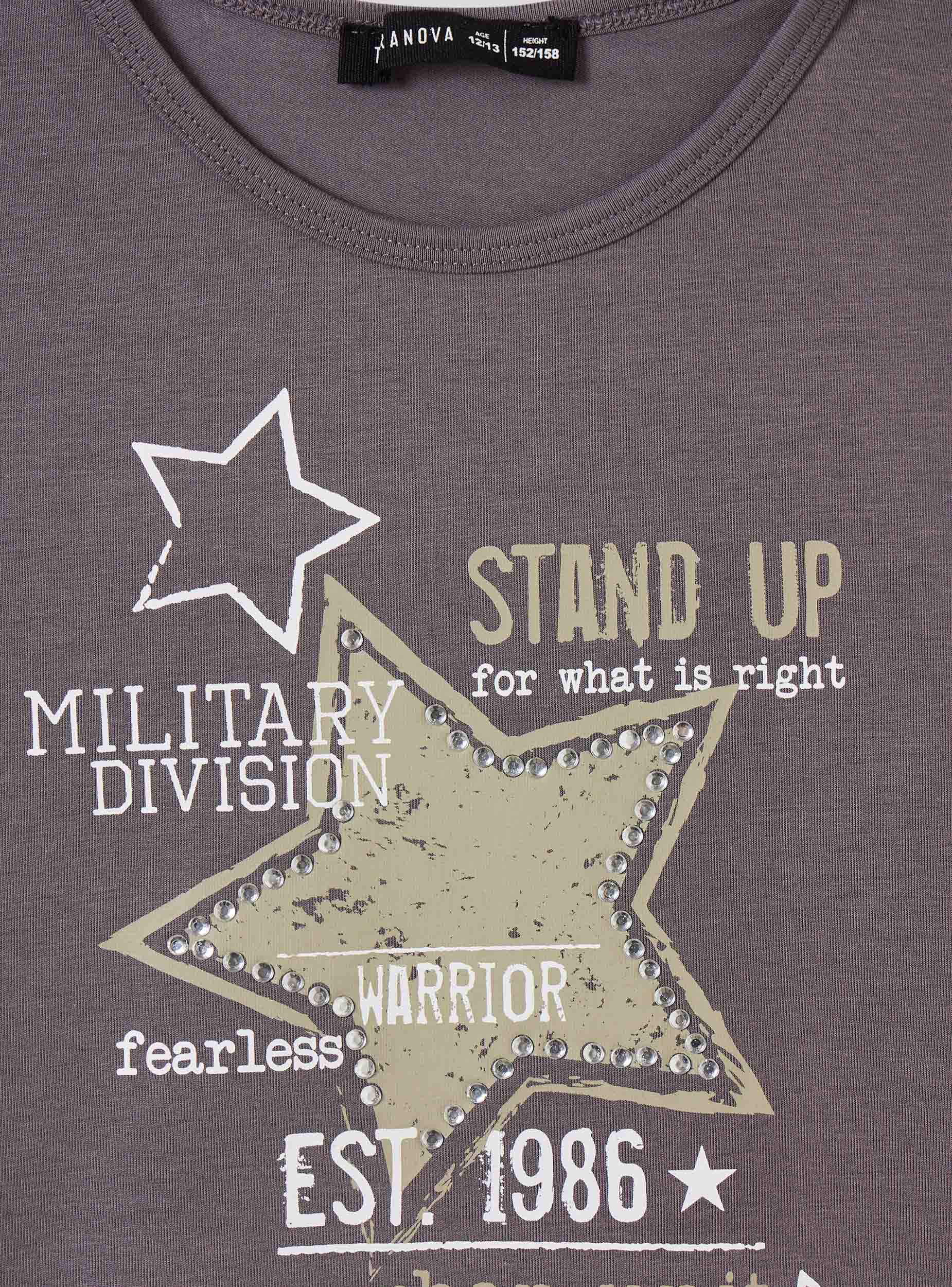 T-shirt crop stampa militare - Image 6